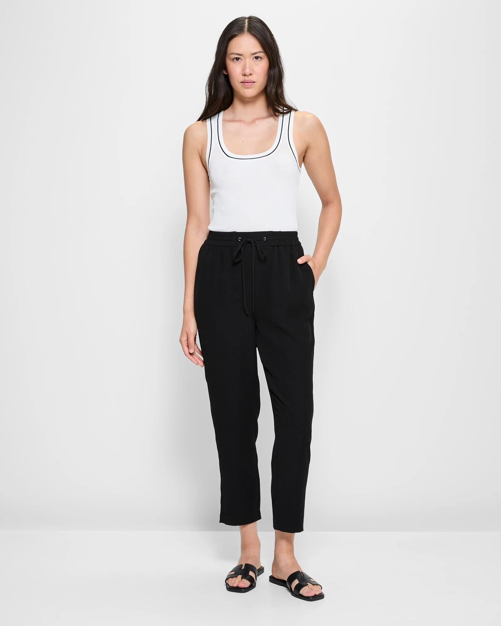 1 Classic Tapered Drawcord Pants - Preview BLACK, 1 of 5