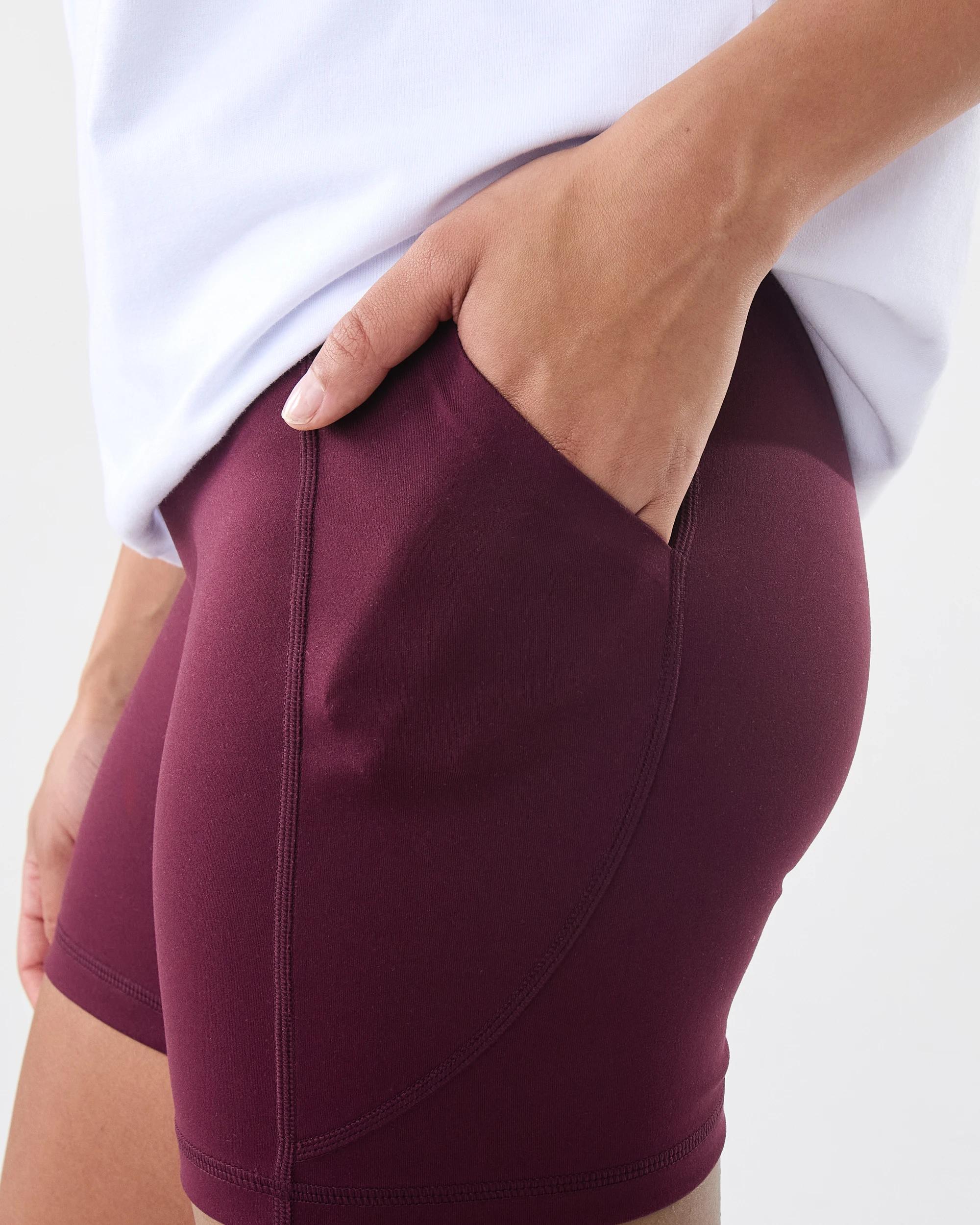 6 Active Womens Ultrasoft Shorts Royal Burg, 6 of 7