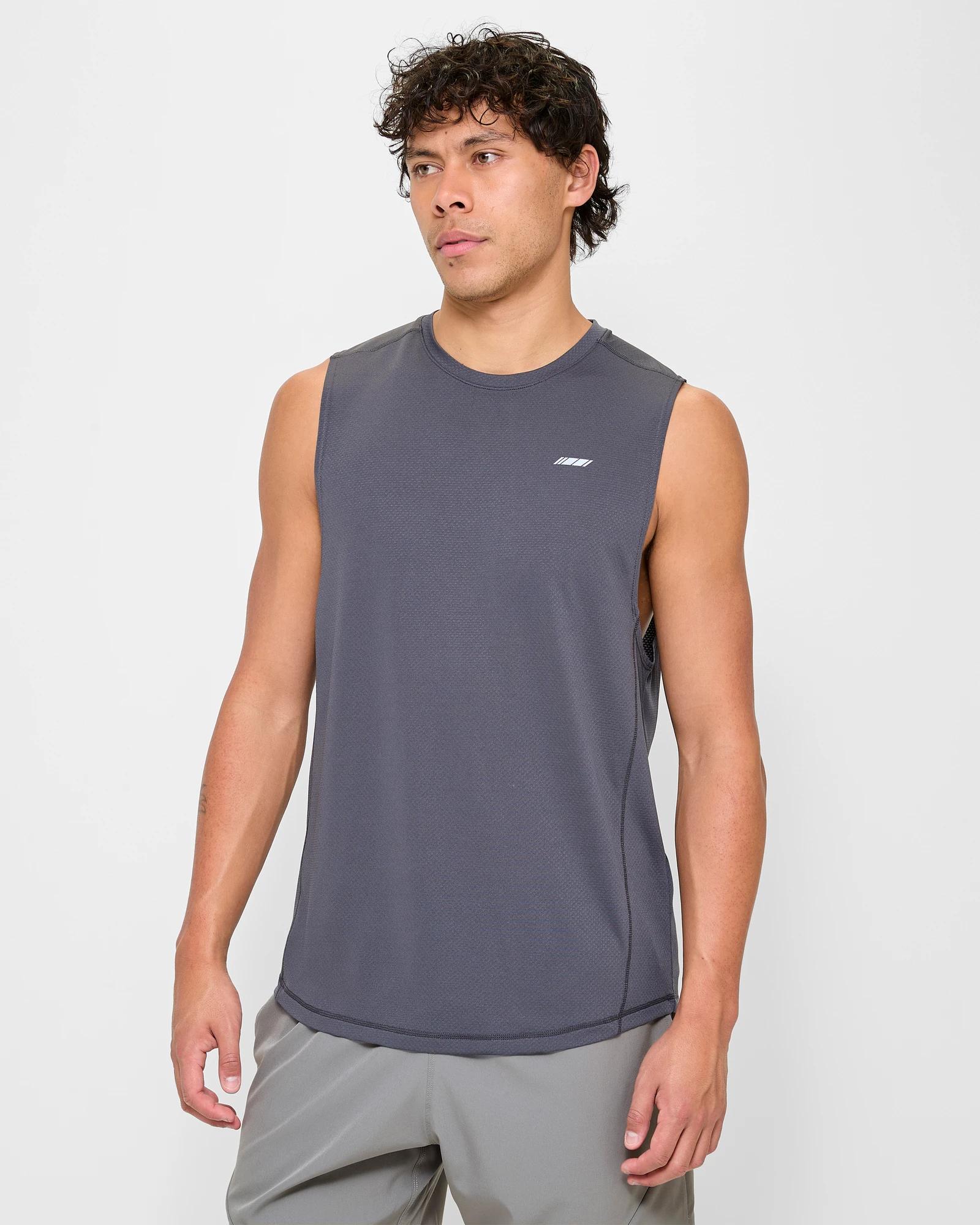 1 Target Active Core Training Tank Top PERISCOPE GREY, 1 of 5