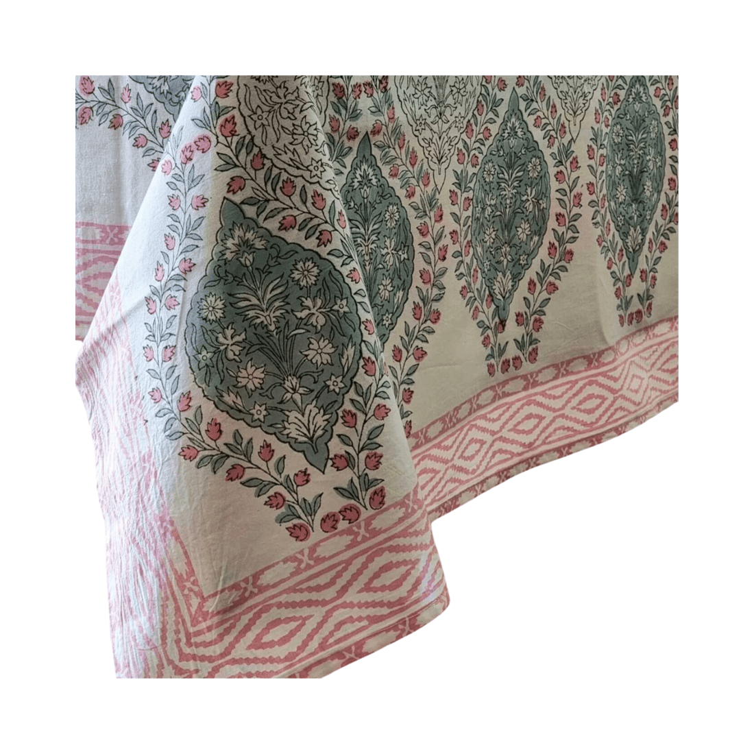 1 Kolka Rectangle Square Tablecloth Table Cover Flower Pattern Dining Table Cloth - Blue, 1 of 7