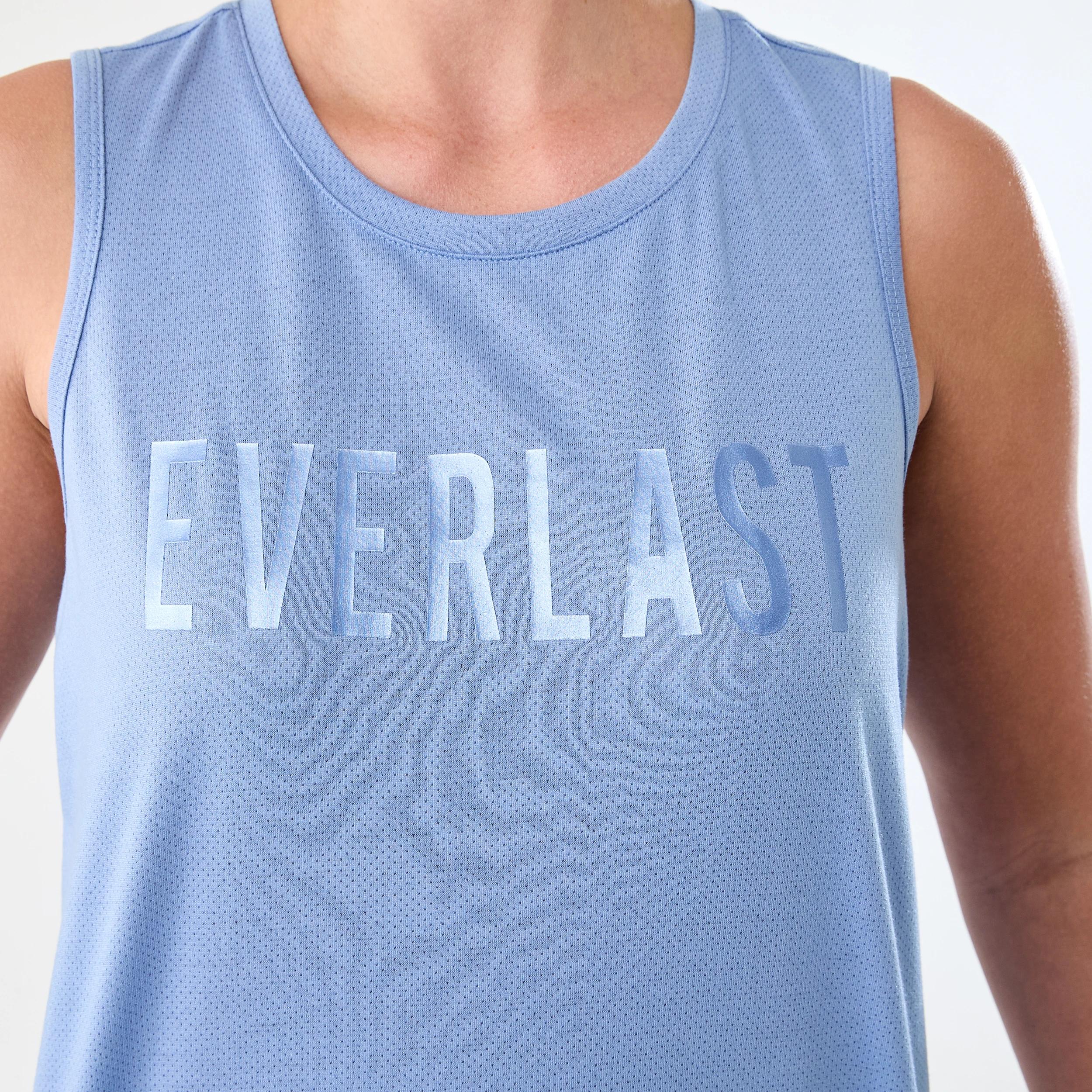 5 Everlast Womens Keyhole Tank EVERLAST BLOCK LOGO OASIS BLUE, 5 of 7