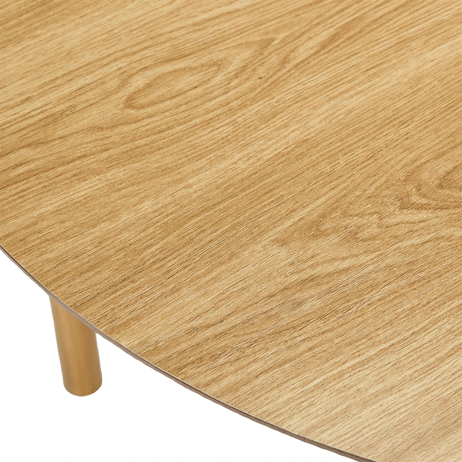 9 Oikiture Wooden Dining Table 100cm Round Table 4 Seater Pine Wood Legs - Natural, 9 of 9