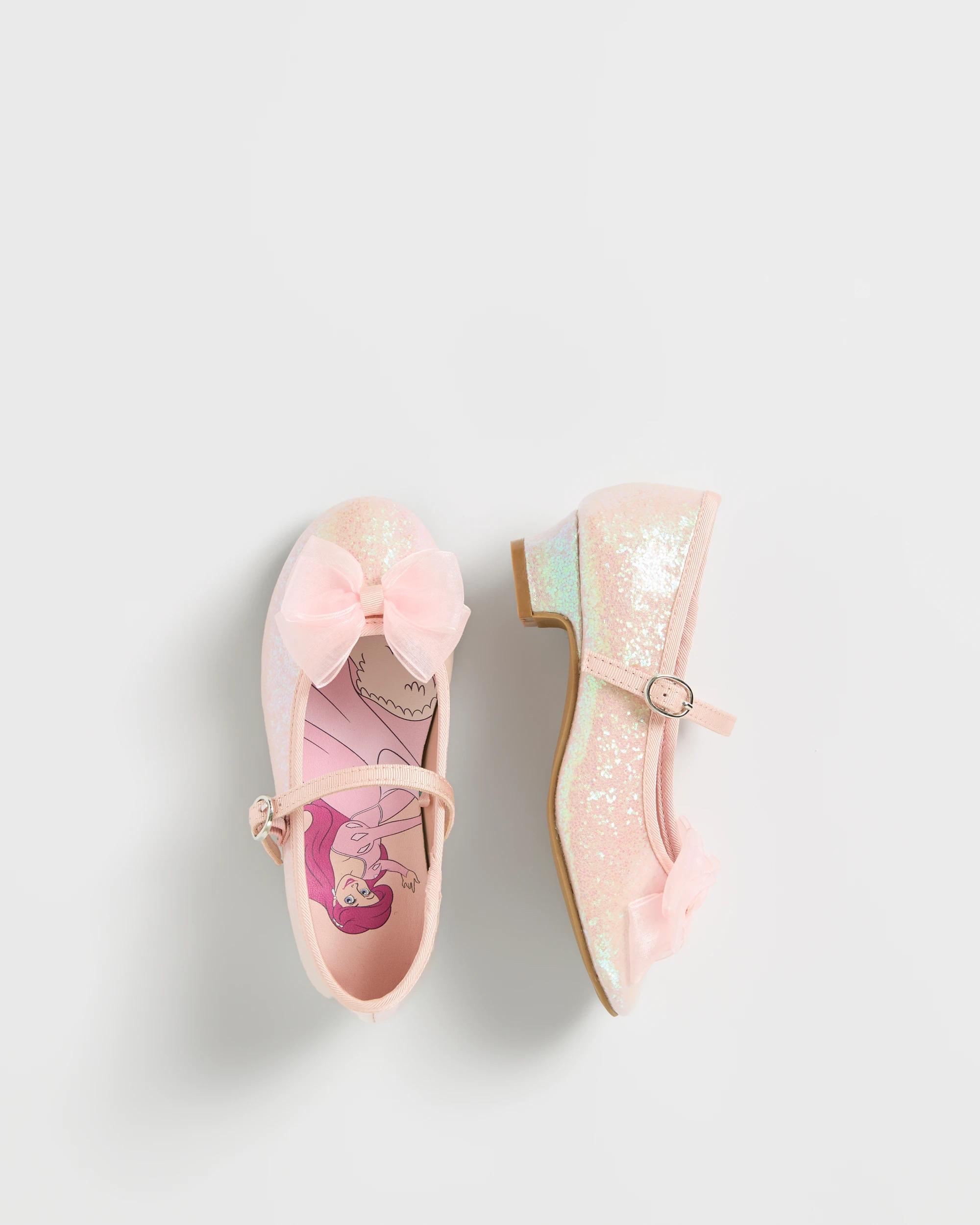 3 Disney Glitter Heeled Ballet Flats PINK, 3 of 3
