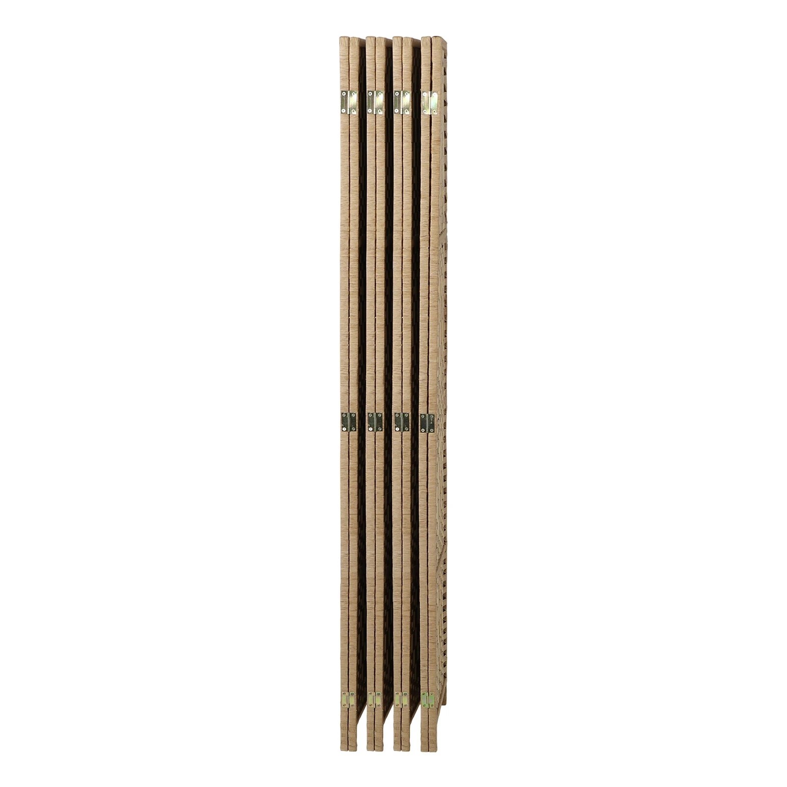 9 Oikiture 8 Panels Room Divider - Natural, 9 of 10