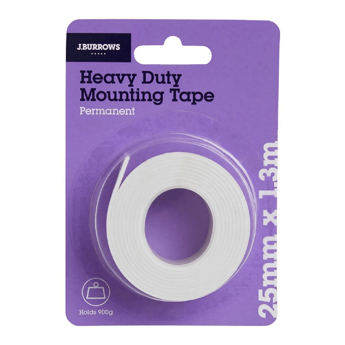 1 J.Burrows Permanent Foam Mounting Tape 25mm x 1.3m, 1 of 4