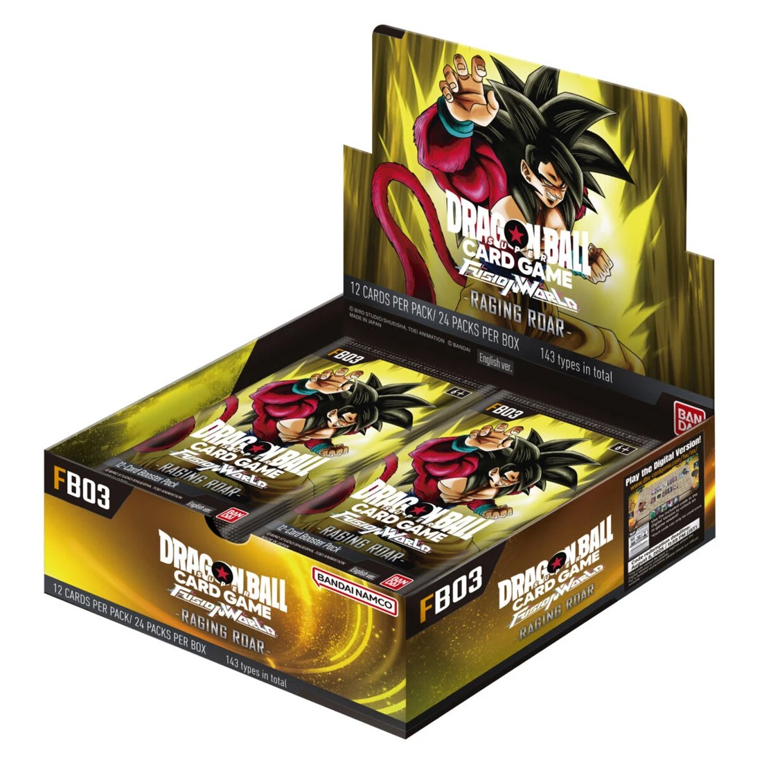 1 Dragon Ball Super Card Game Fusion World Raging Roar Booster Display FB03, 1 of 1