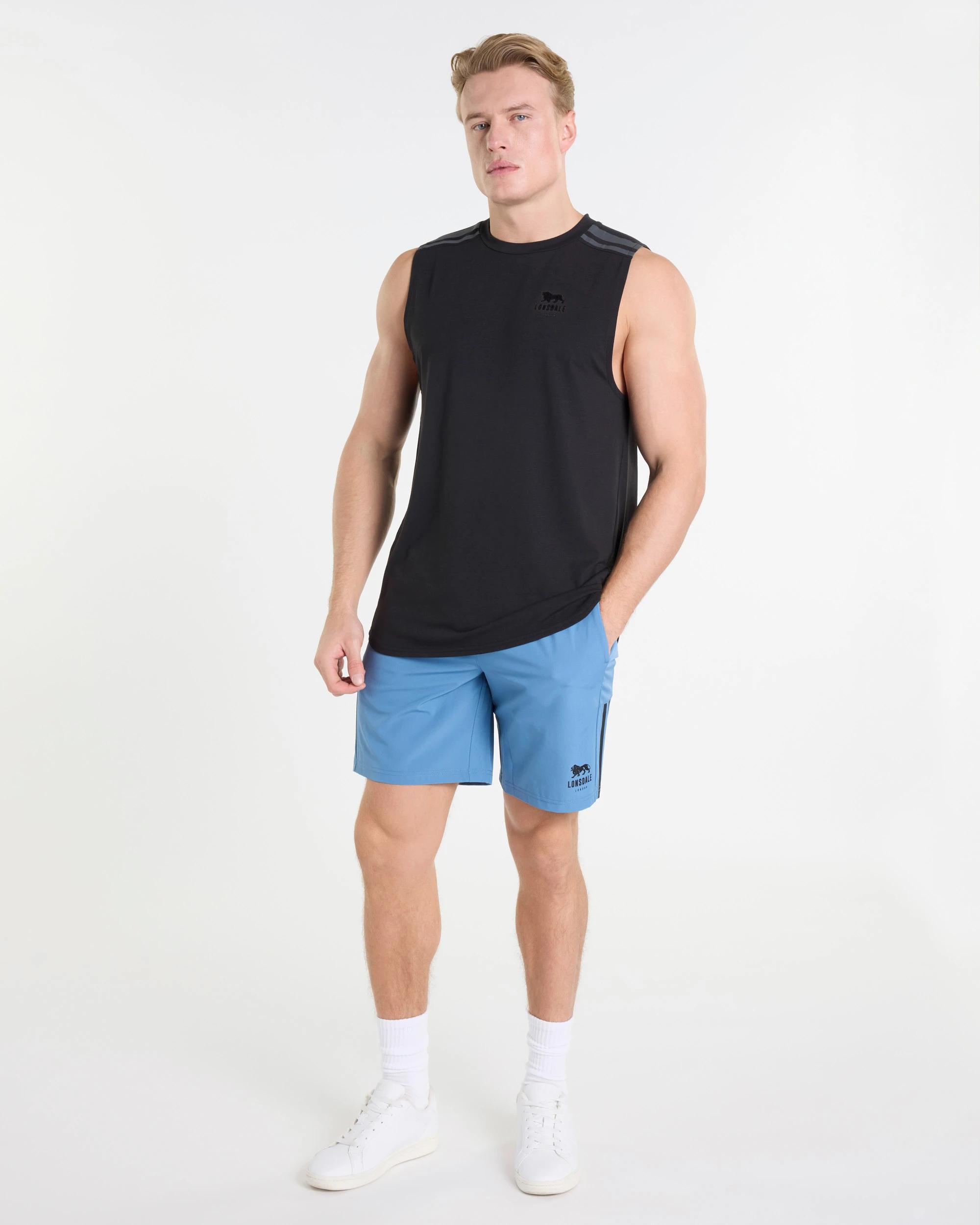 4 Active Muscle Tank - Lonsdale London BLACK, 4 of 5