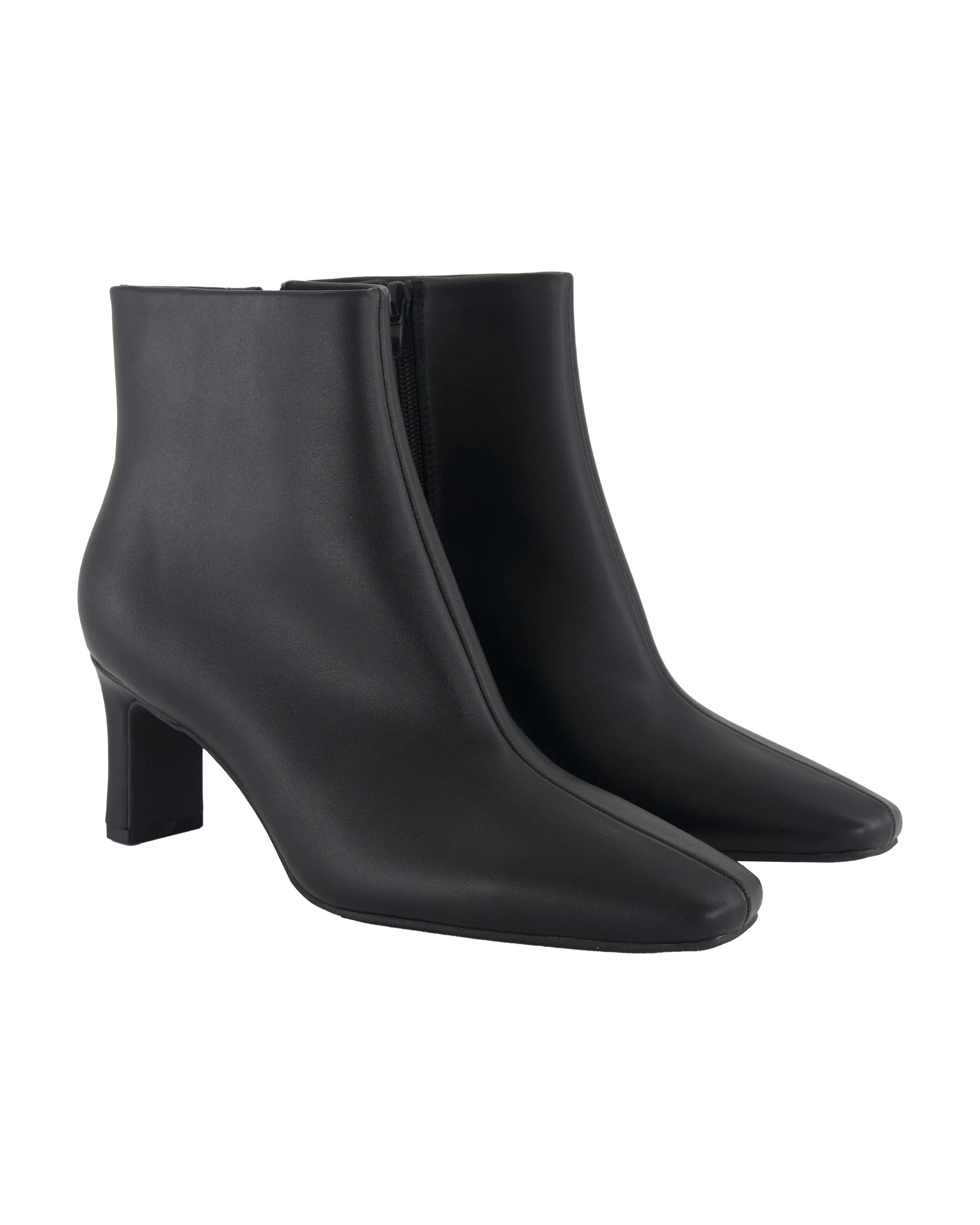2 Straight Heel Ankle Boots Black, 2 of 5