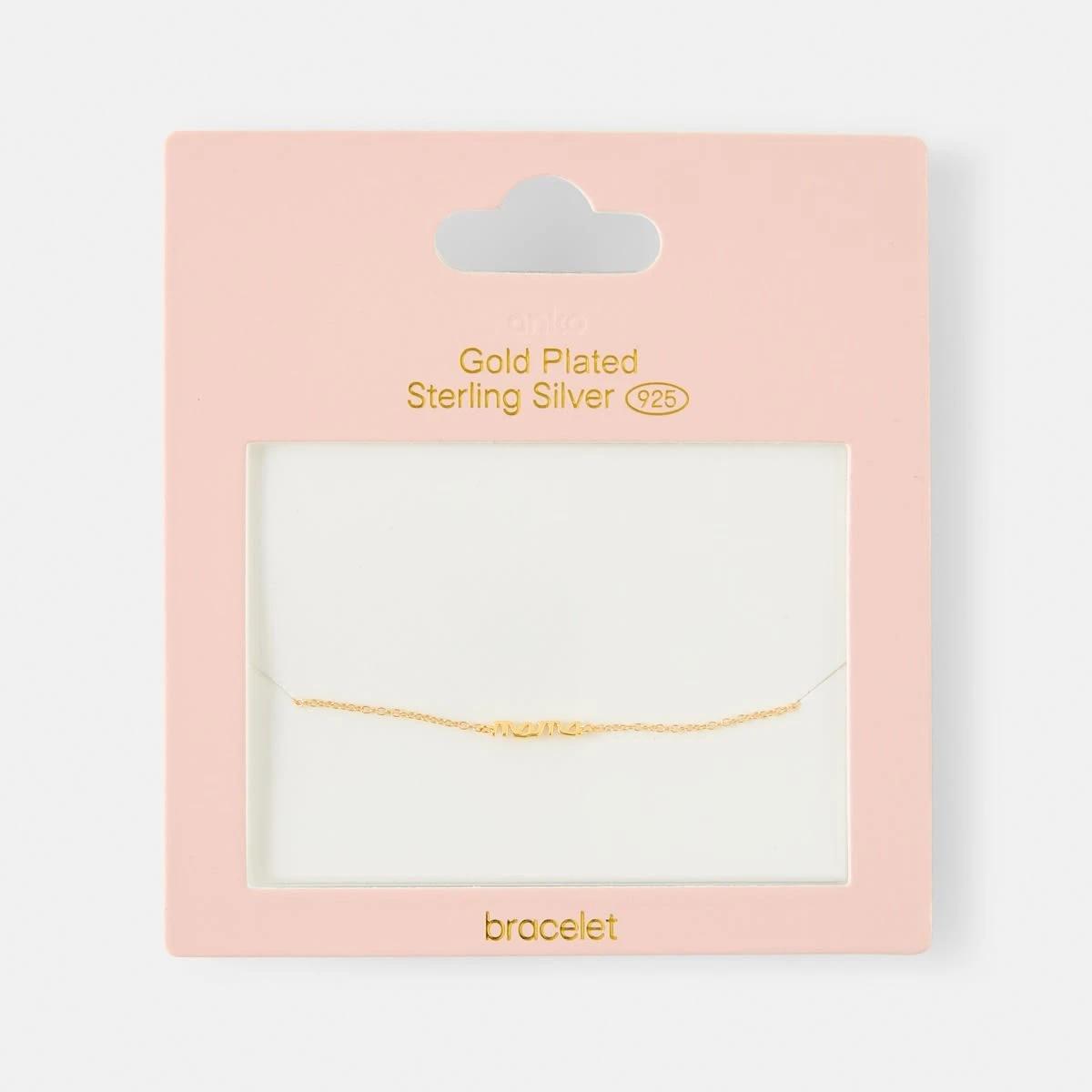 4 Mother's Day Gold Plated Sterling Silver 'Mama' Bracelet Gold, 4 of 4