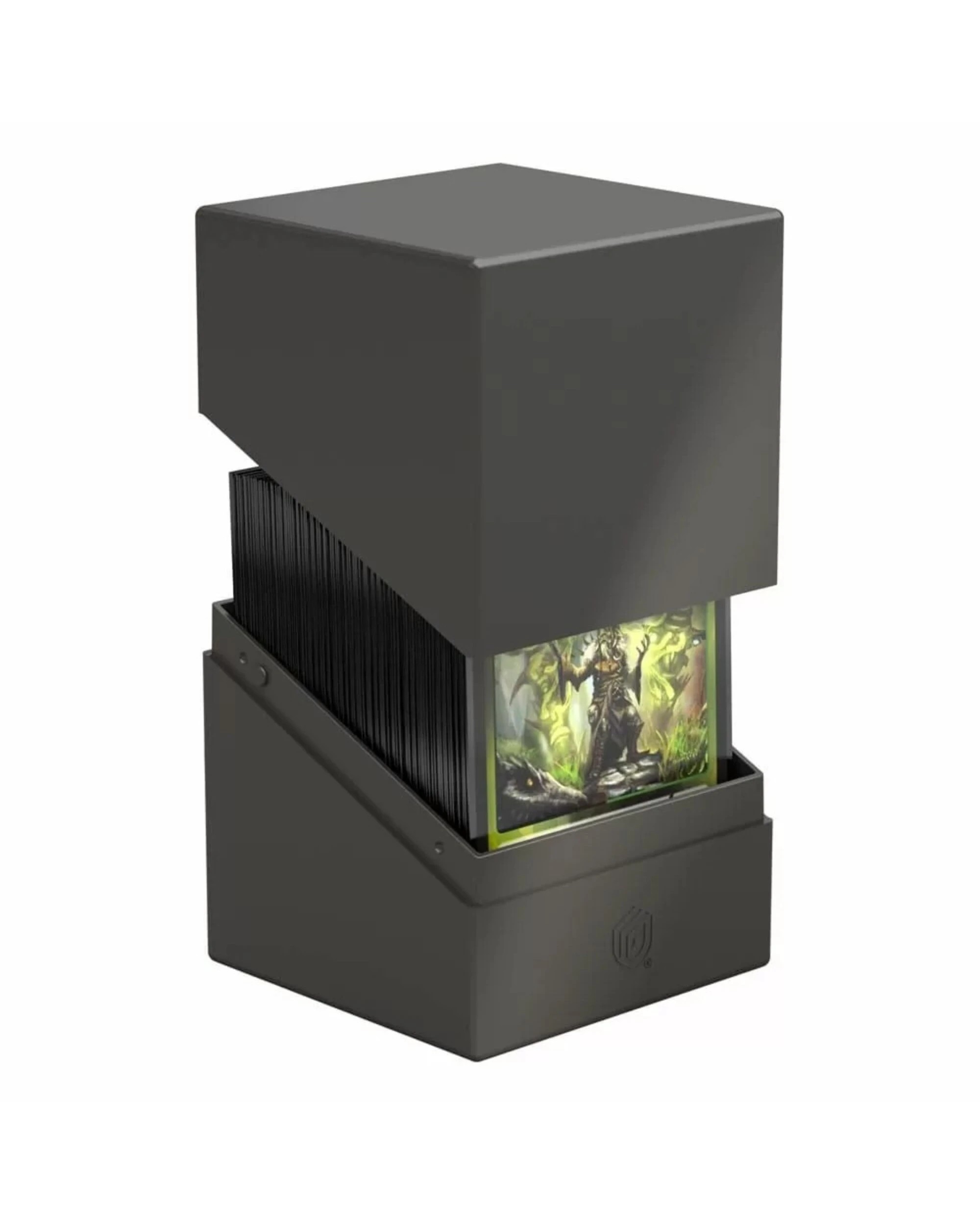 2 Ultra Guard TCG - Boulder 100+ Deck Box - Solid Grey, 2 of 3