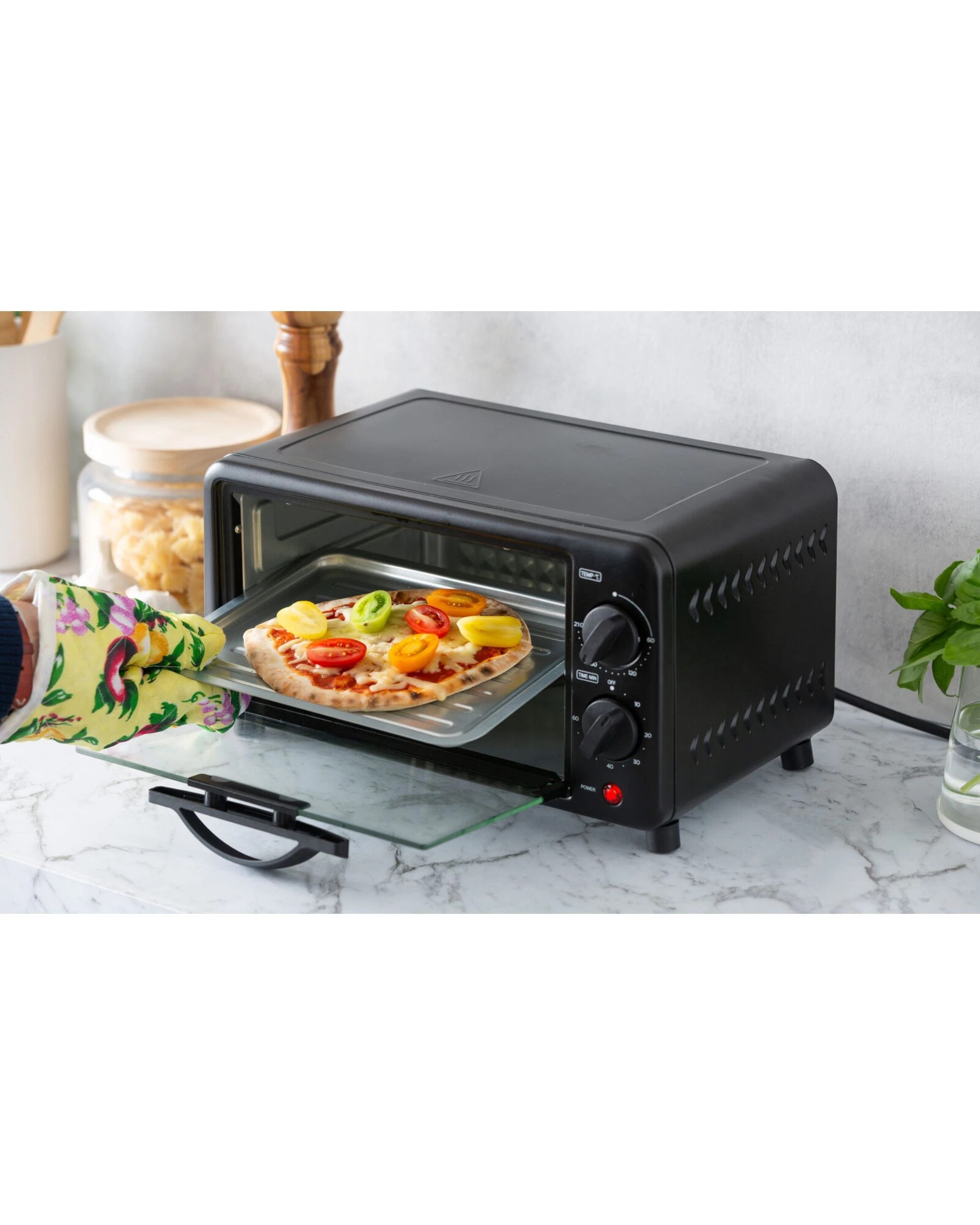2 Healthy Choice 10L PFAS-Free Multi-Function Electric Toaster Oven with 2 Shelves, 2 of 6