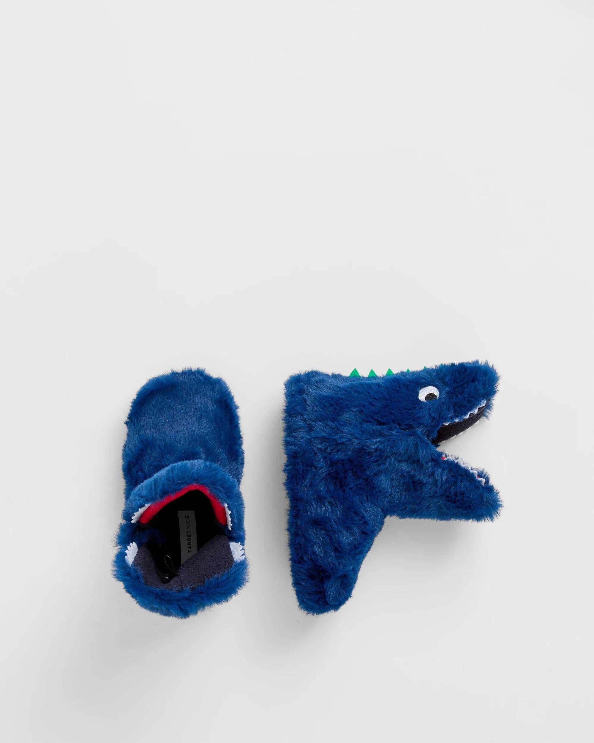 3 Target Kids Novelty Dino Slippers Boots NAVY, 3 of 3