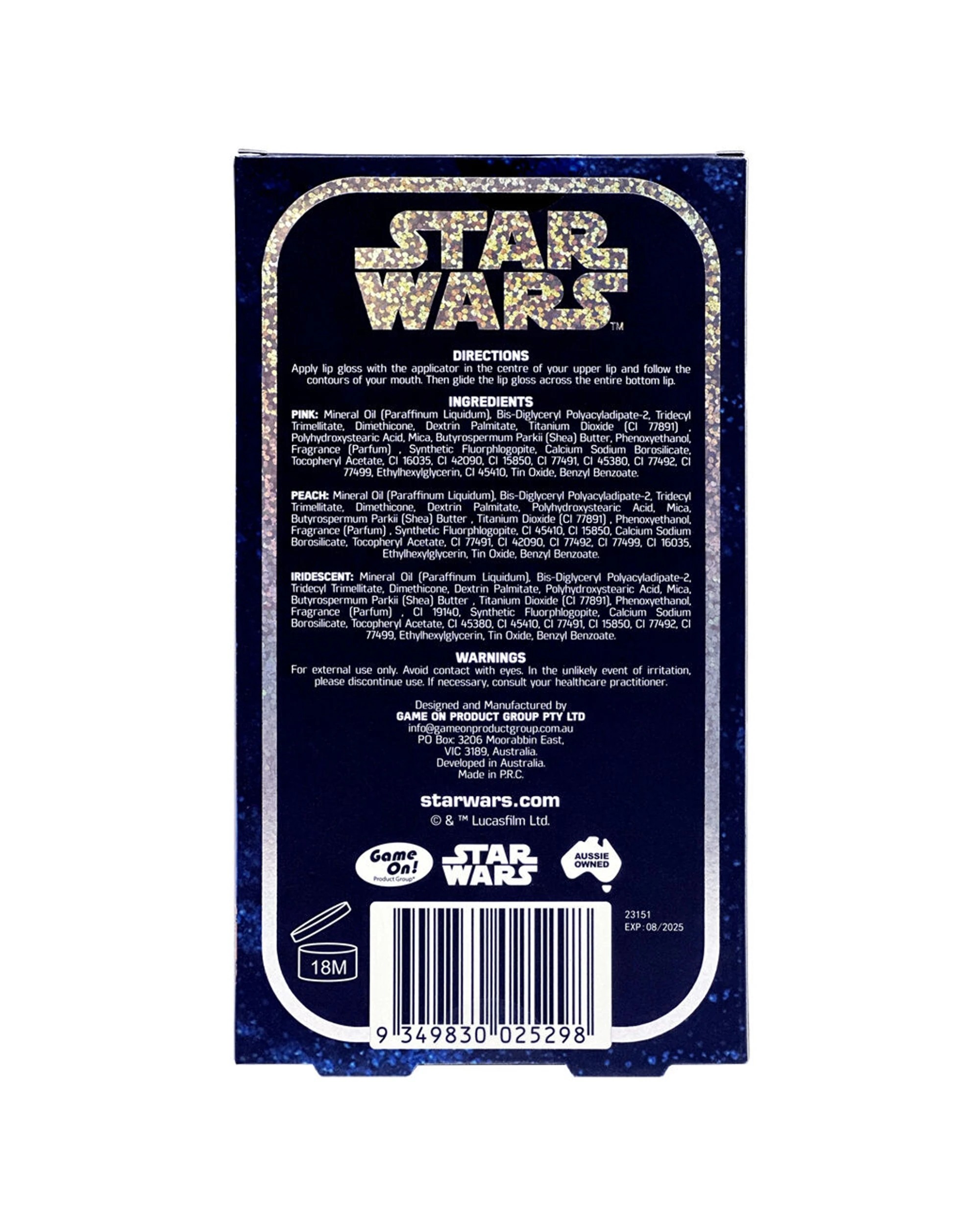 4 Star Wars Hydrating Lip Gloss 6PC 12ML Set Kids Children Lip Care - Multi, 4 of 5