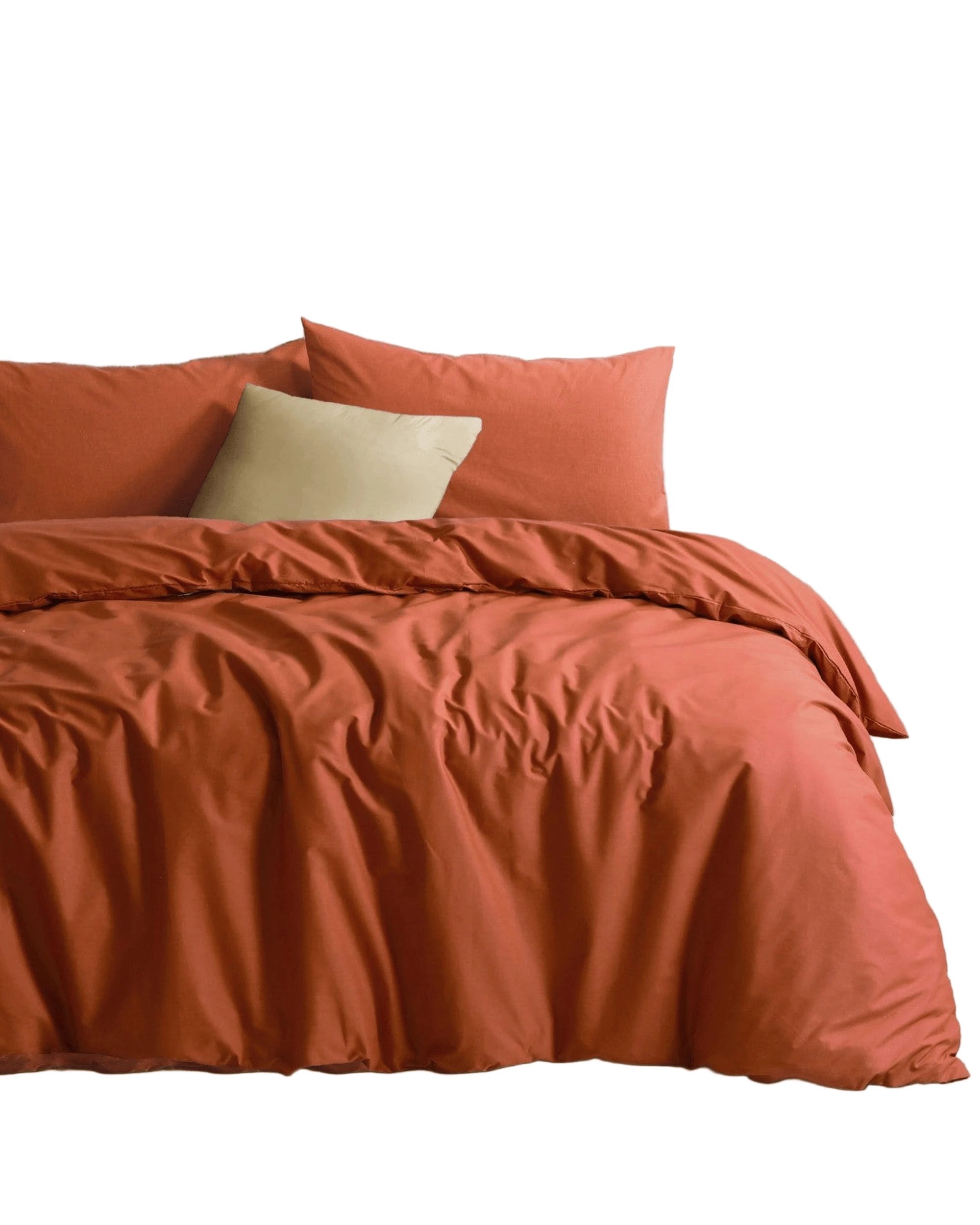 1 Amsons Royale Cotton Quilt Cover Set - Double Bed - Orange, 1 of 2