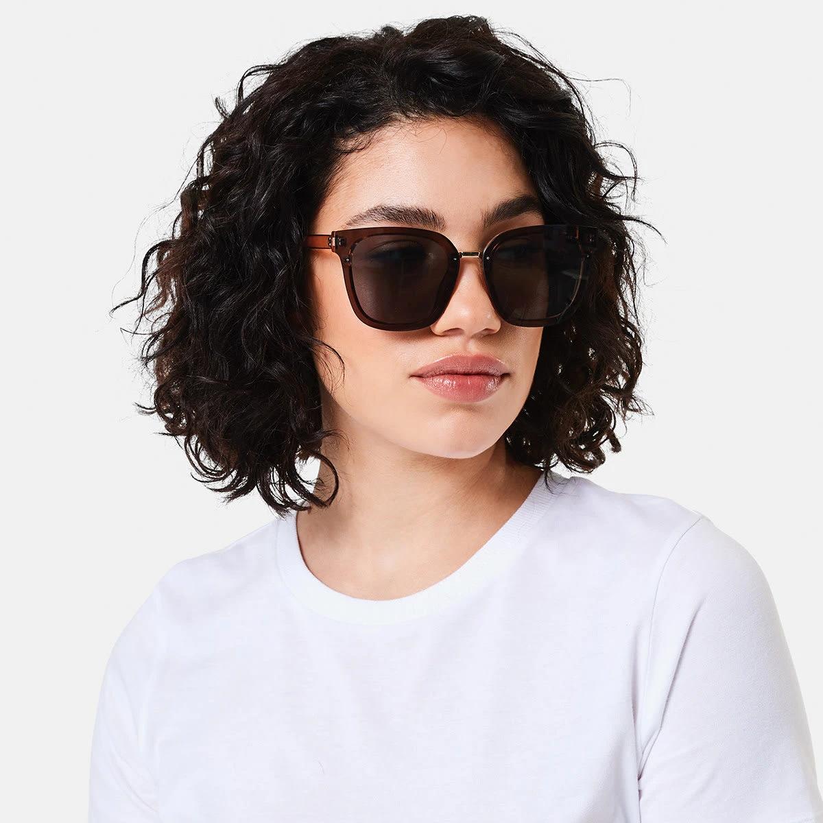 5 Oversized Square Frame Sunglasses Smoke Blk, 5 of 6