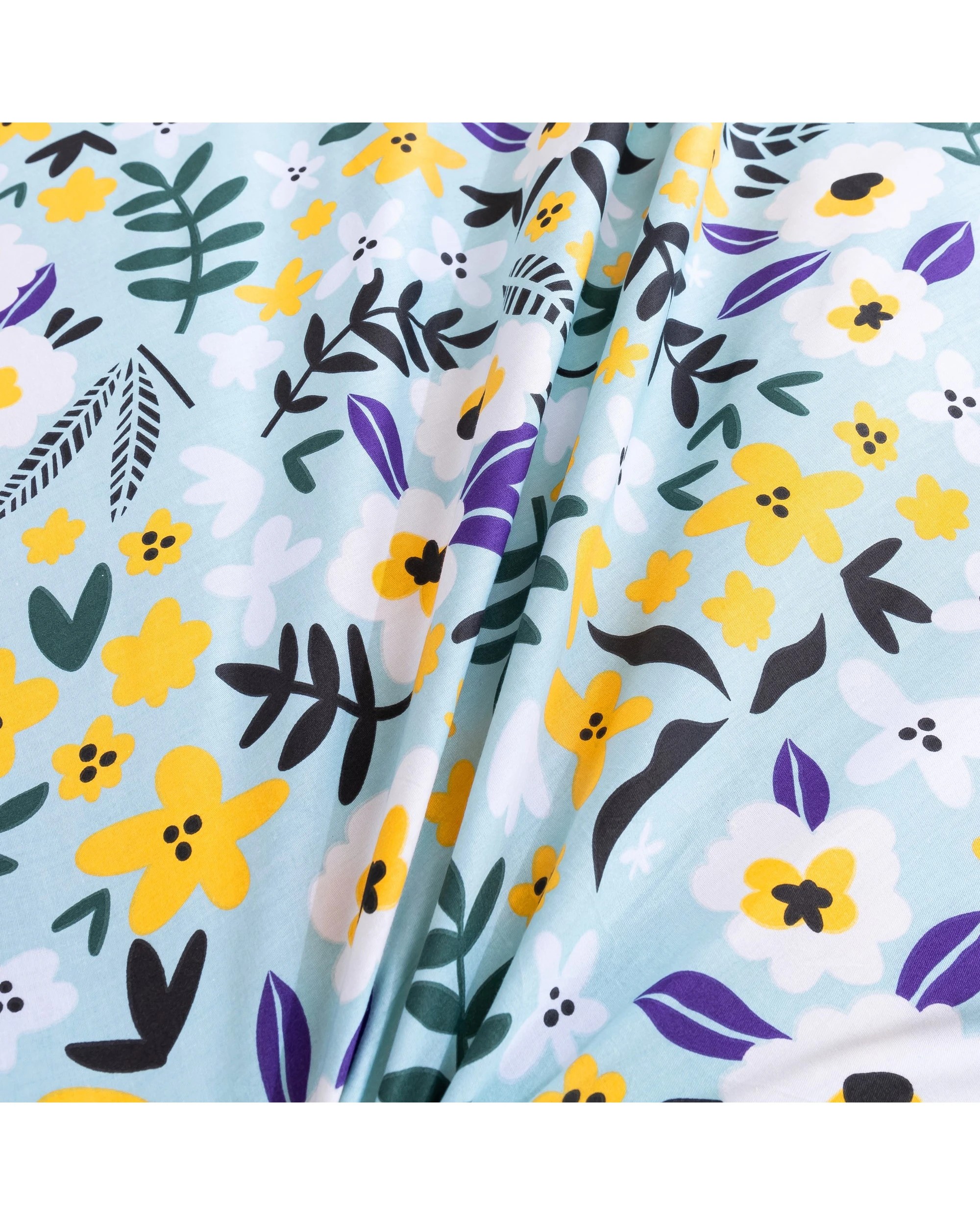 5 Dreamaker Alice Green 100% Cotton Quilt Cover Set - King Single Bed - Green, 5 of 6