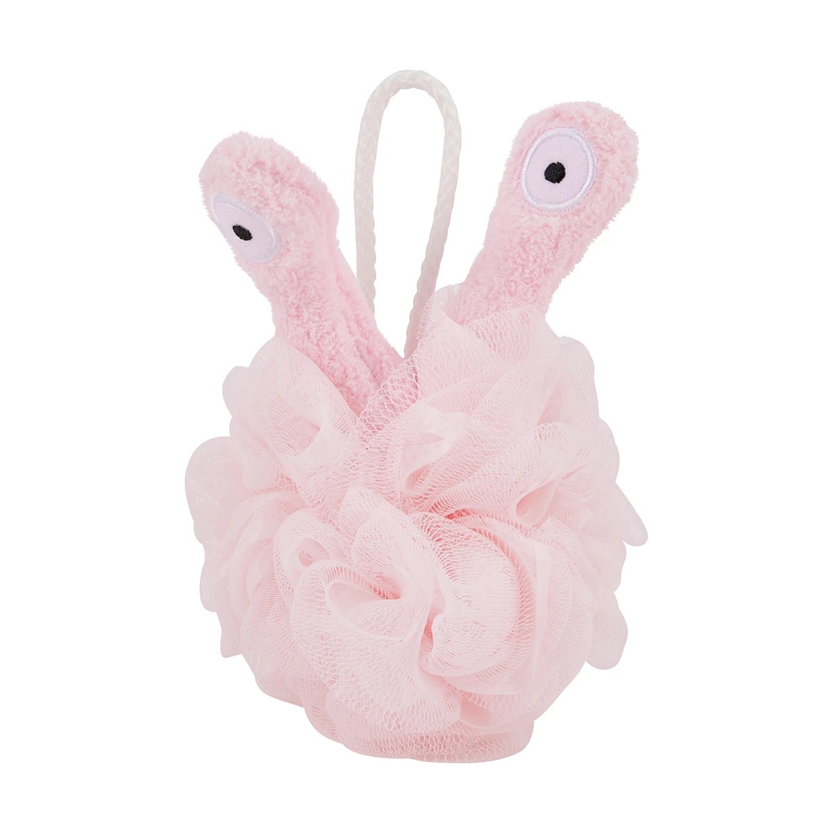 1 OXX Bodycare Bath Puff - Snail, Pink, 1 of 6