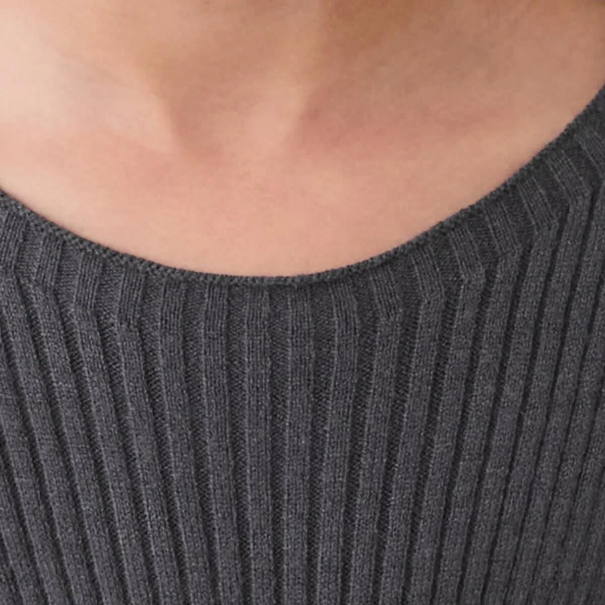 4 Long Sleeve Viscose Knit Dress Nine Grey, 4 of 10