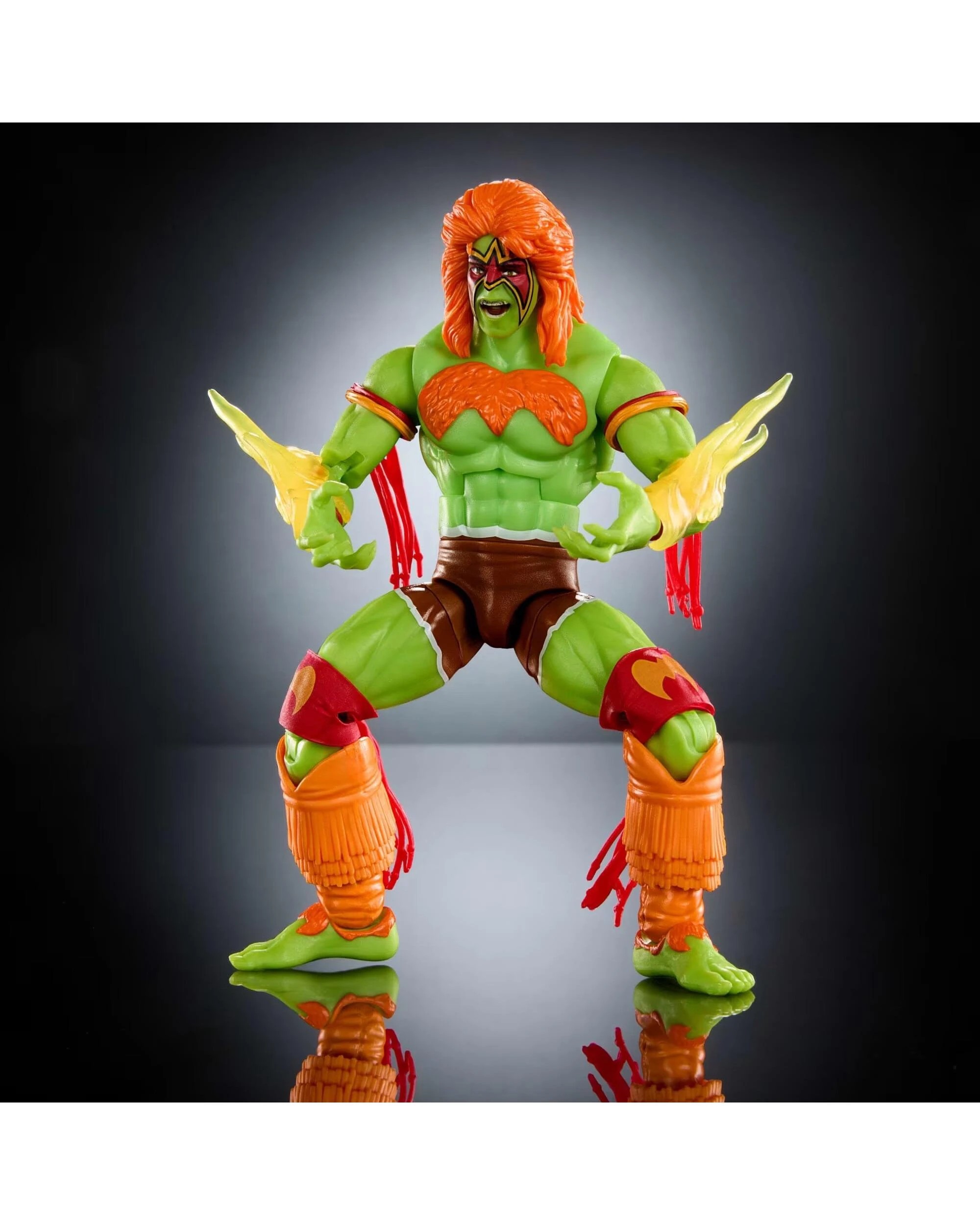 3 WWE x Street Fighter Ultimate Warrior as Blanka Action Figure, 3 of 6
