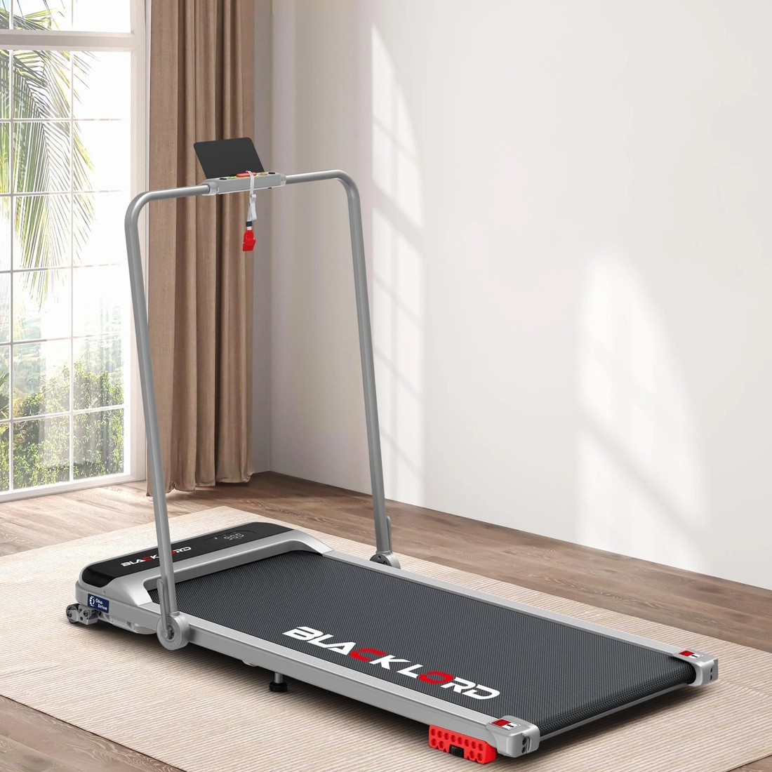 2 Black Lord Walking Pad Treadmill Incline Foldable - Silver, 2 of 10