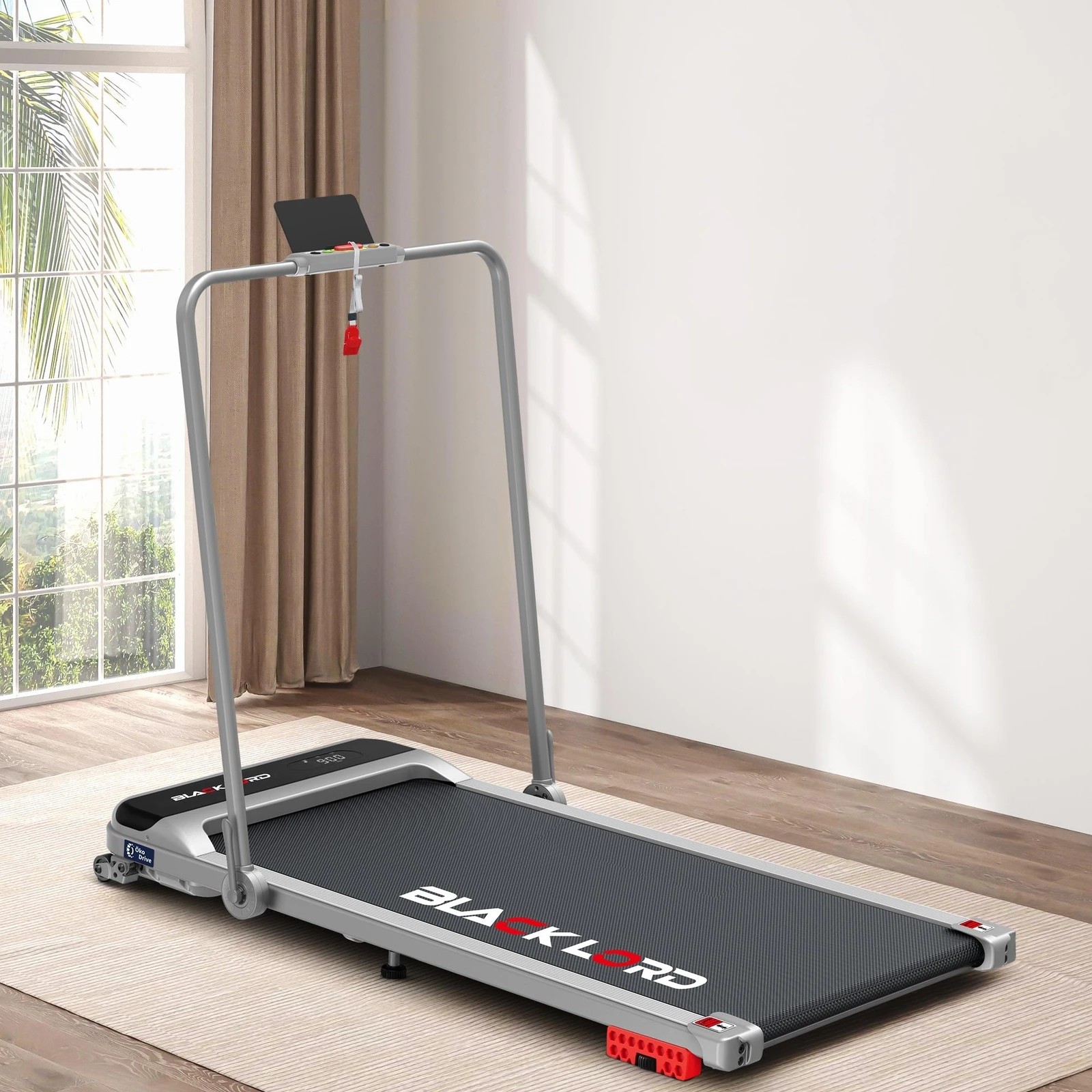 2 Black Lord Walking Pad Treadmill Incline Foldable - Silver, 2 of 10