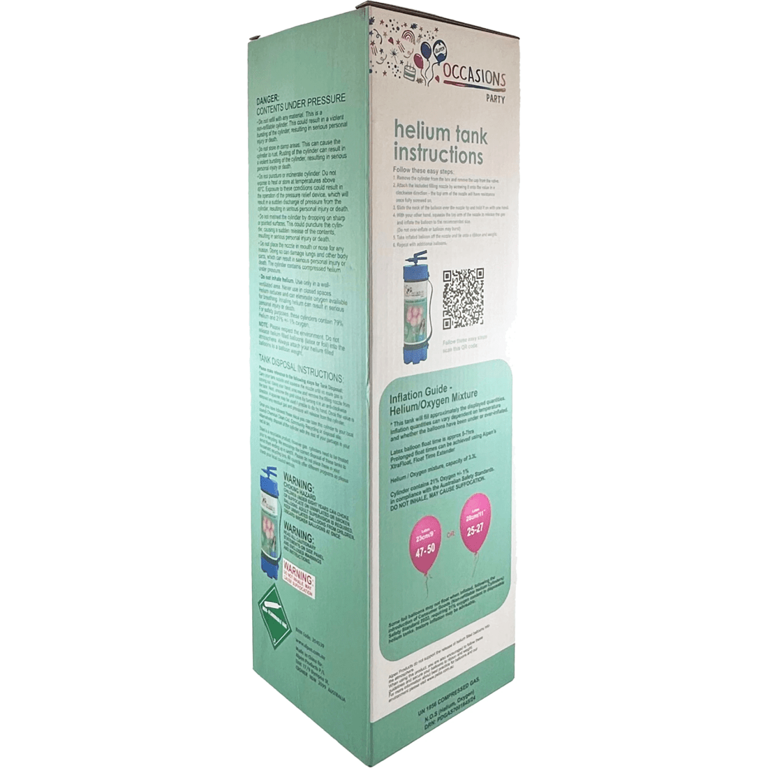 4 Alpen Occasions Helium Balloon Tank Kit - Large, 4 of 5