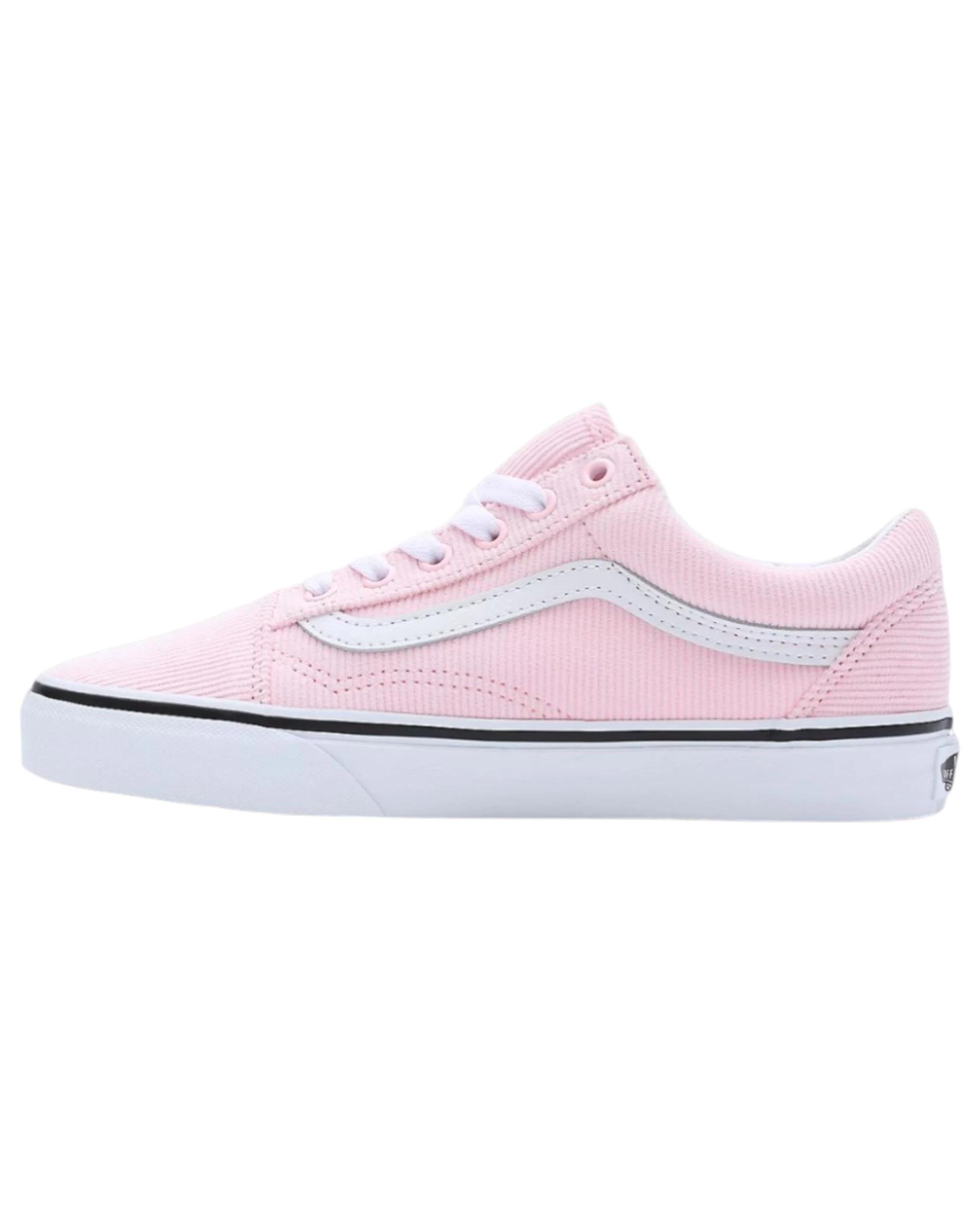 2 Vans Unisex Old Skool Mini Cord Pink Lace Up Shoes PINK, 2 of 7