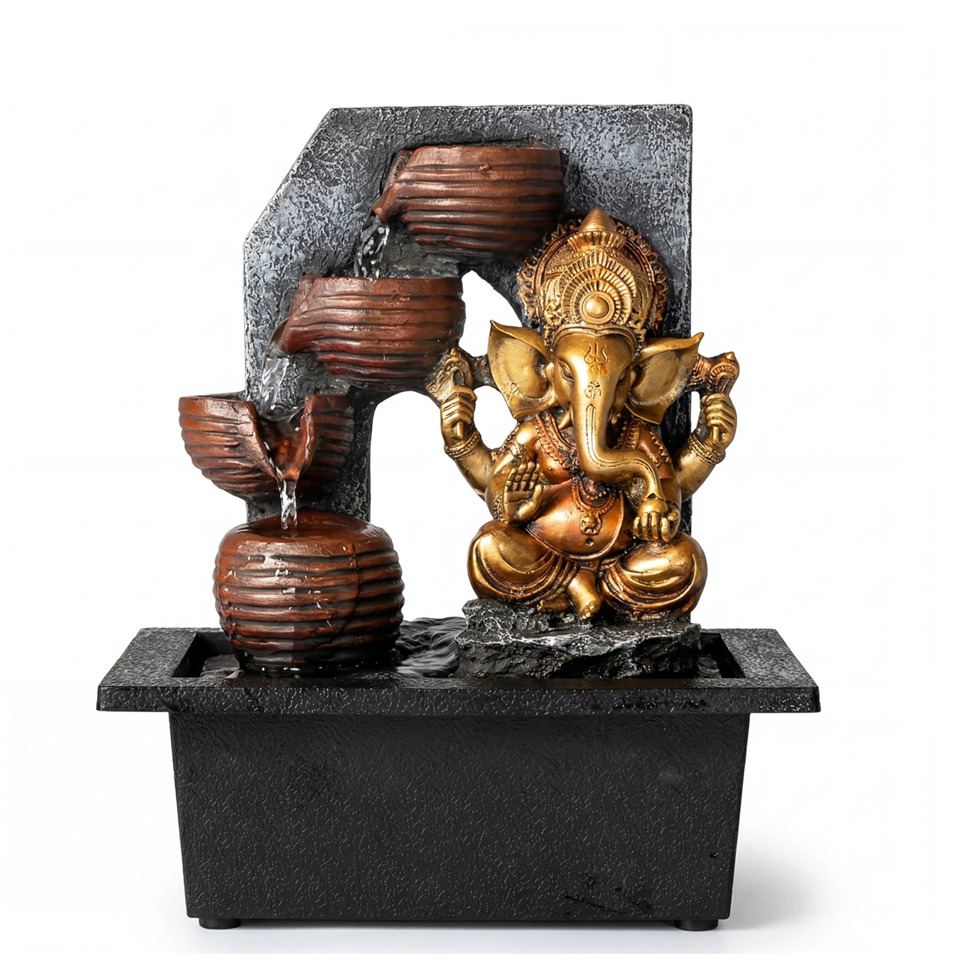 2 Spector Desktop Fountain LED Tabletop Zen Mini Water Fountain Office Living Room, 2 of 8