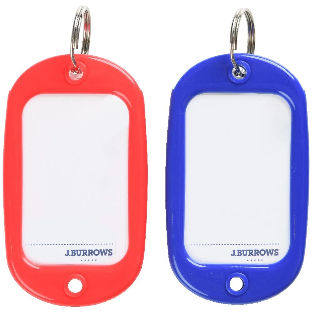 3 J.Burrows Extra Large Key Tags Red & Blue 2 Pack, 3 of 3