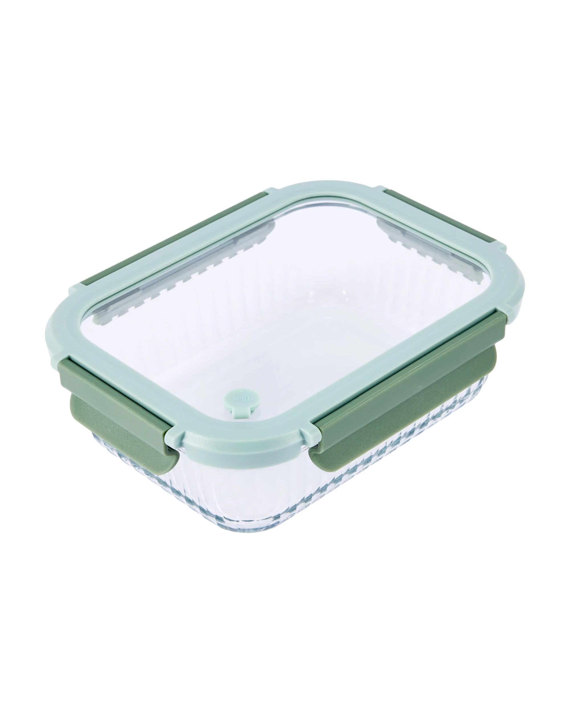 2 Set of 3 1L Glass Food Storage Containers, 2 of 5