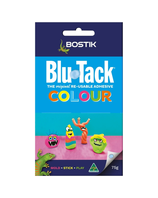 Bostik Blu Tack Colour The Original Re-usable Adhe