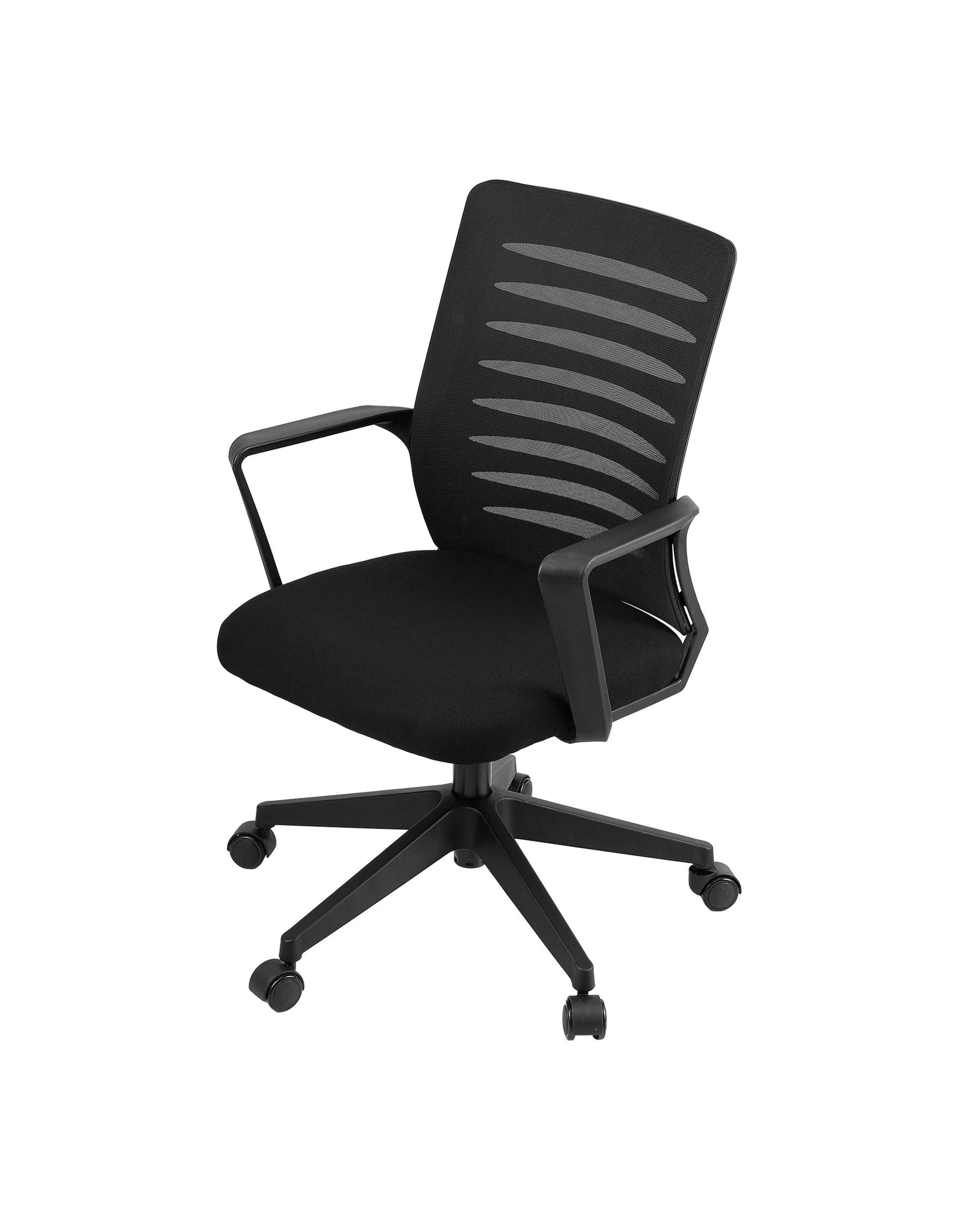 3 Artiss Ergonomic Office Chair Mesh Computer Desk Chairs with Lumbar Support - Black, 3 of 7