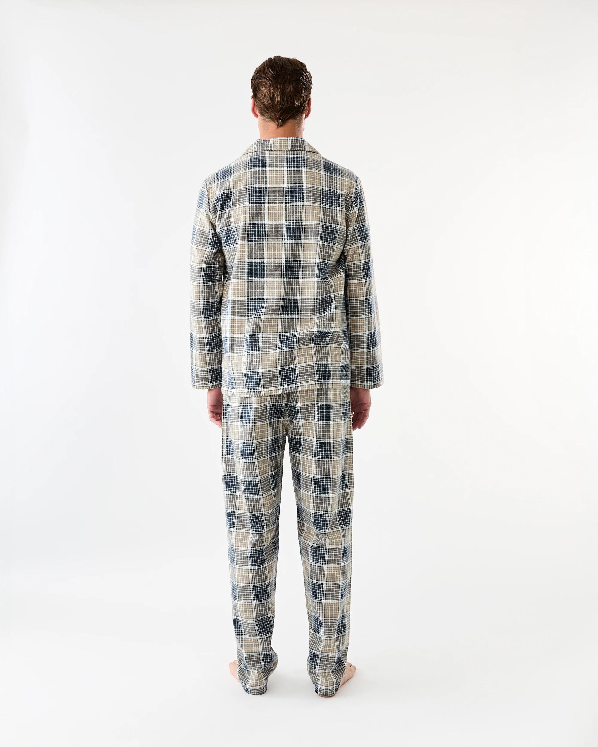 3 Print Flannel Pyjama Set Cnl Chk 2, 3 of 8