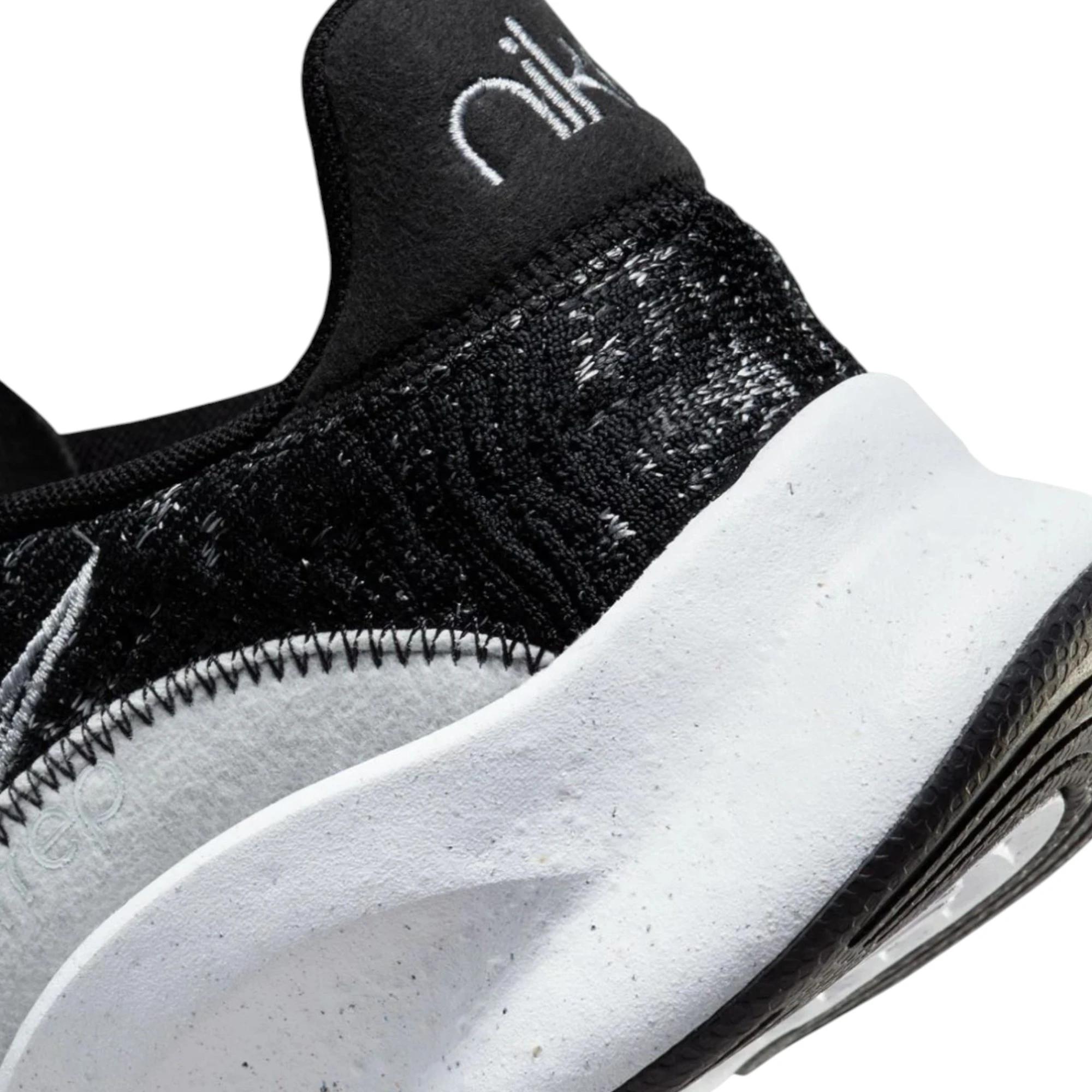 7 Nike Mens SuperRep Go 3 Next Nature Flyknit Black/ Platinum Athletic Shoes BLACK/PLATINUM, 7 of 7