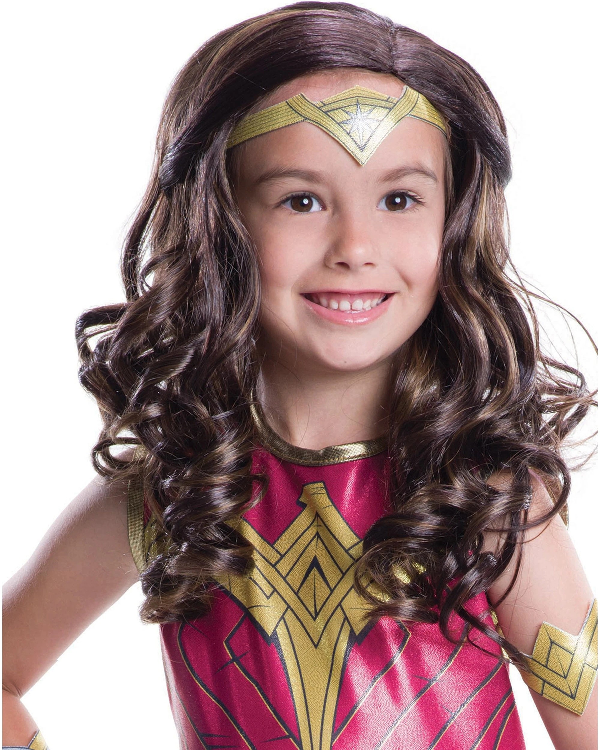 1 DC Wonder Woman Child Wig 7557 Party Accessory Costume - Brown, 1 of 1