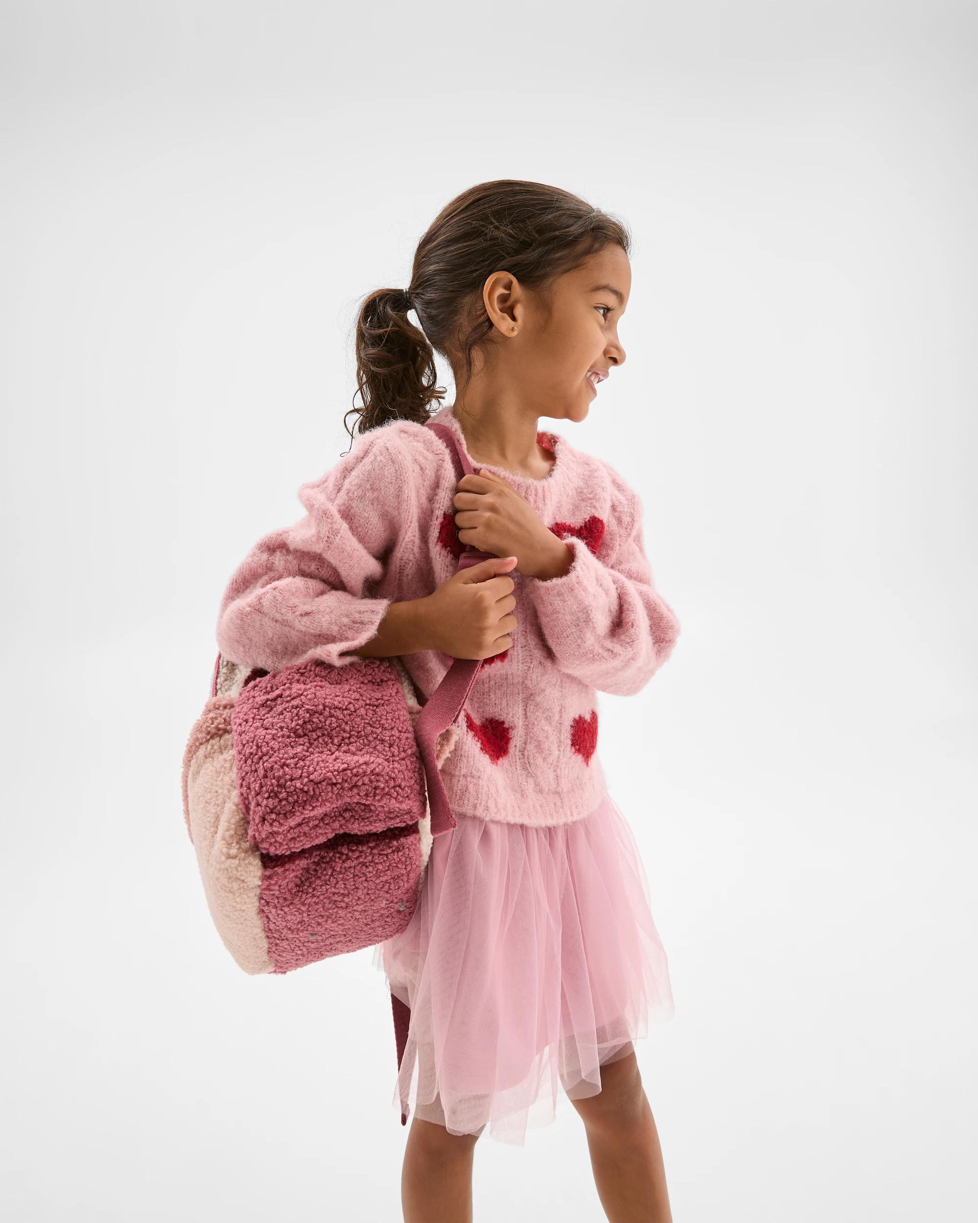 3 Target Kids Long Sleeve Knit Jumper Tulle Embroidered Dress BLEACHED MAUVE, 3 of 6