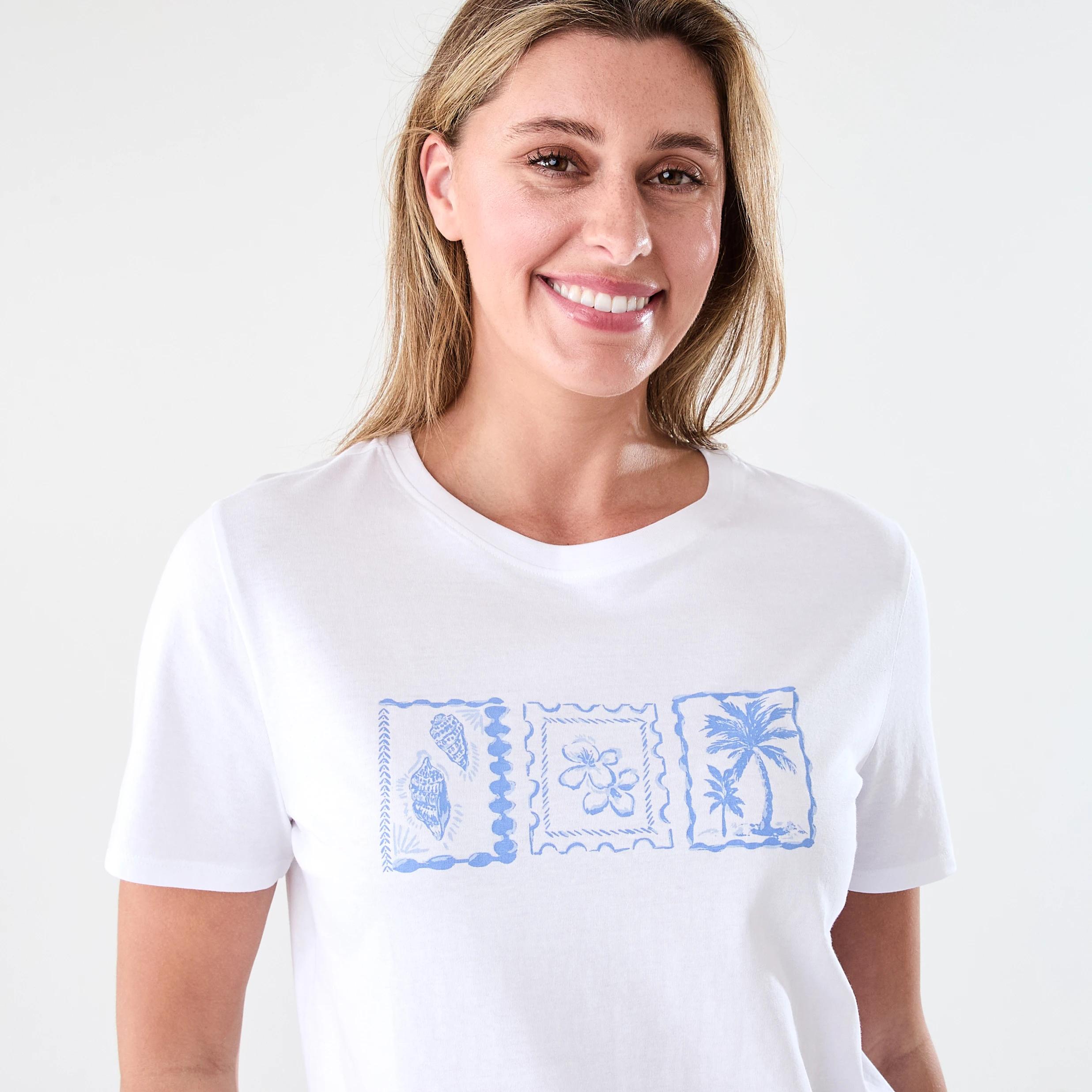 4 Short Sleeve Printed T-shirt Postcard, 4 of 5