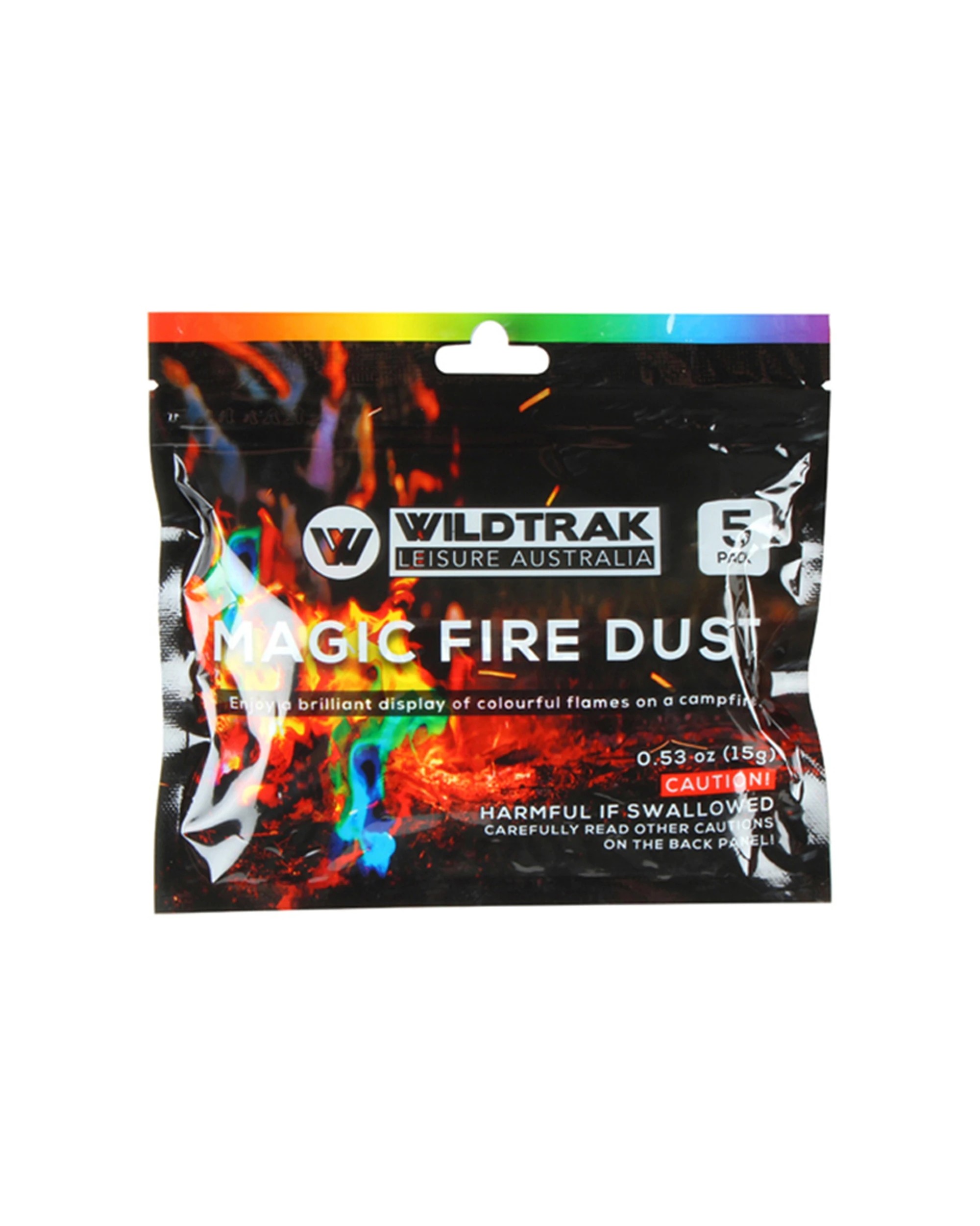 2 Wildtrak Magic Fire Dust Camping Sparklers 15g 2 x 5 Pack Metal Salts Outdoor - Multi, 2 of 3