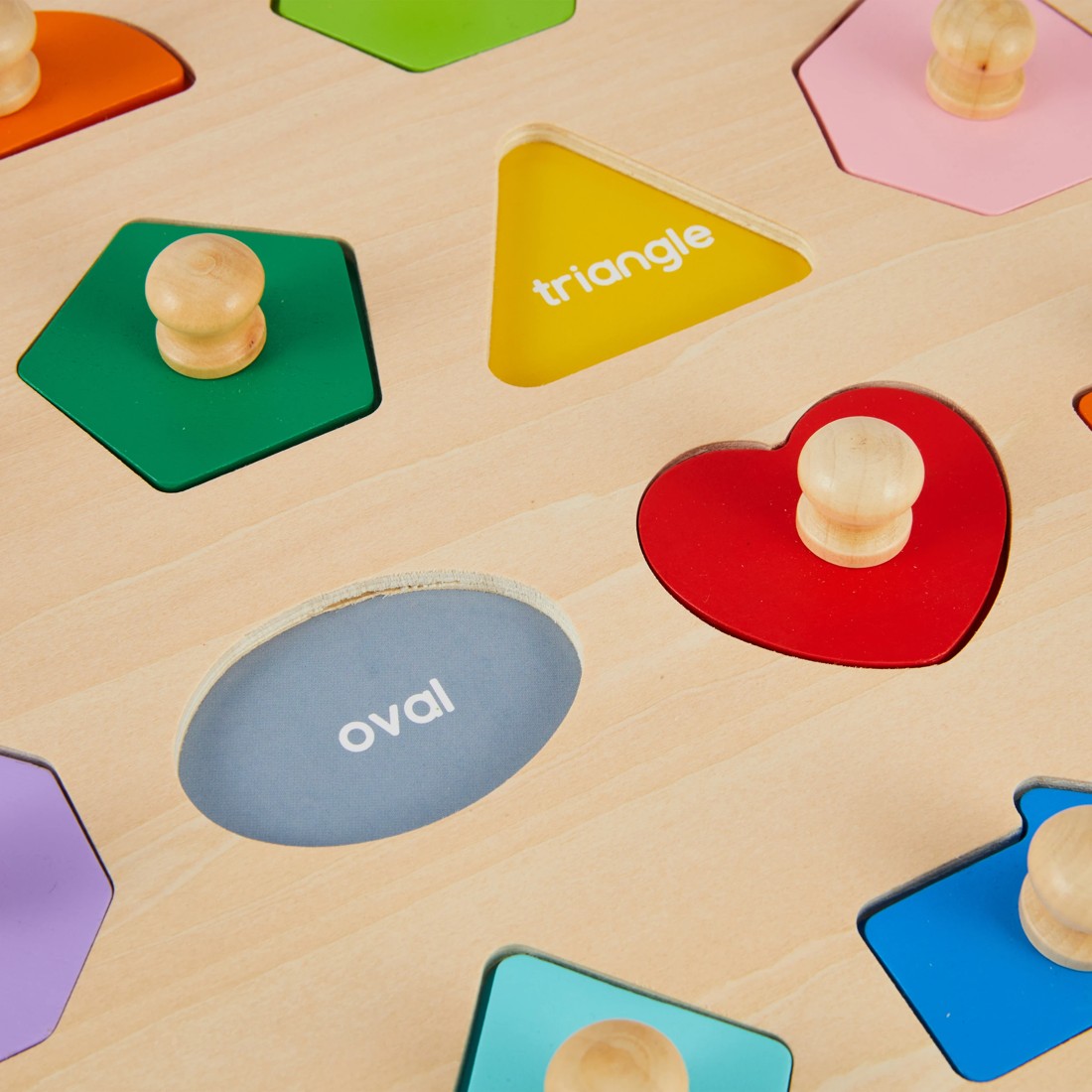 4 Wooden Play Shape Puzzle, 4 of 6