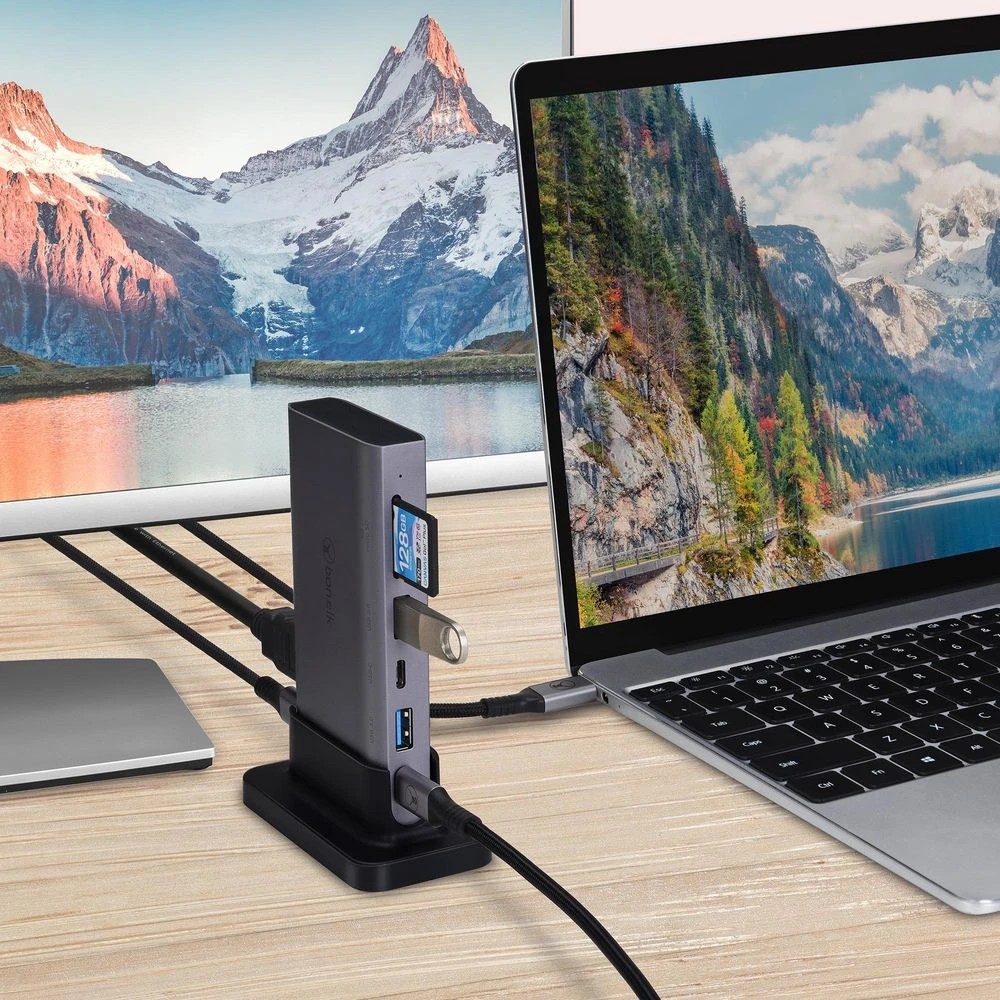 5 Bonelk Desktop Series 9-in-1 USB-C Multiport Hub Space Grey, 5 of 5