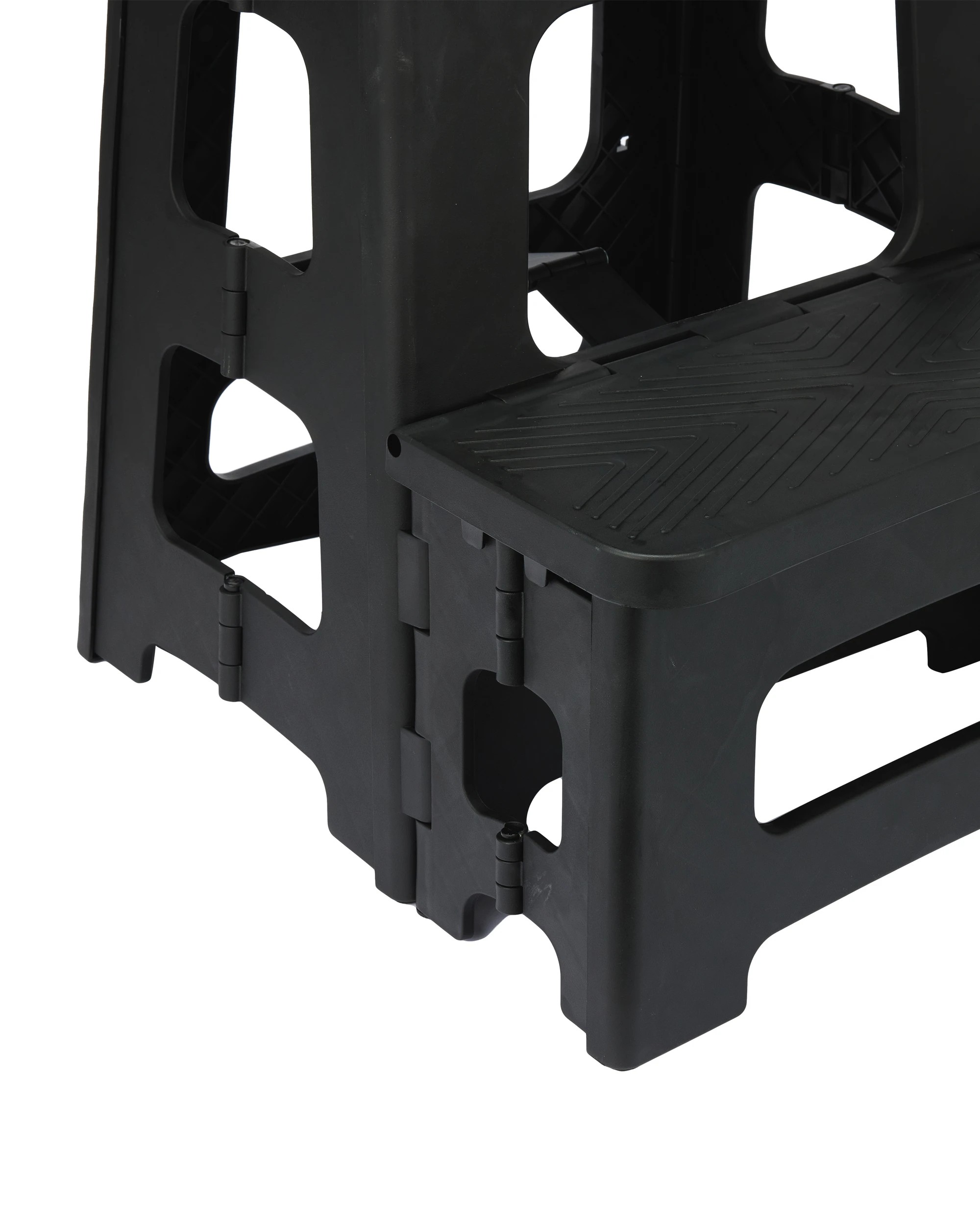 4 Folding Step Stool 2 Tier - Black, 4 of 7