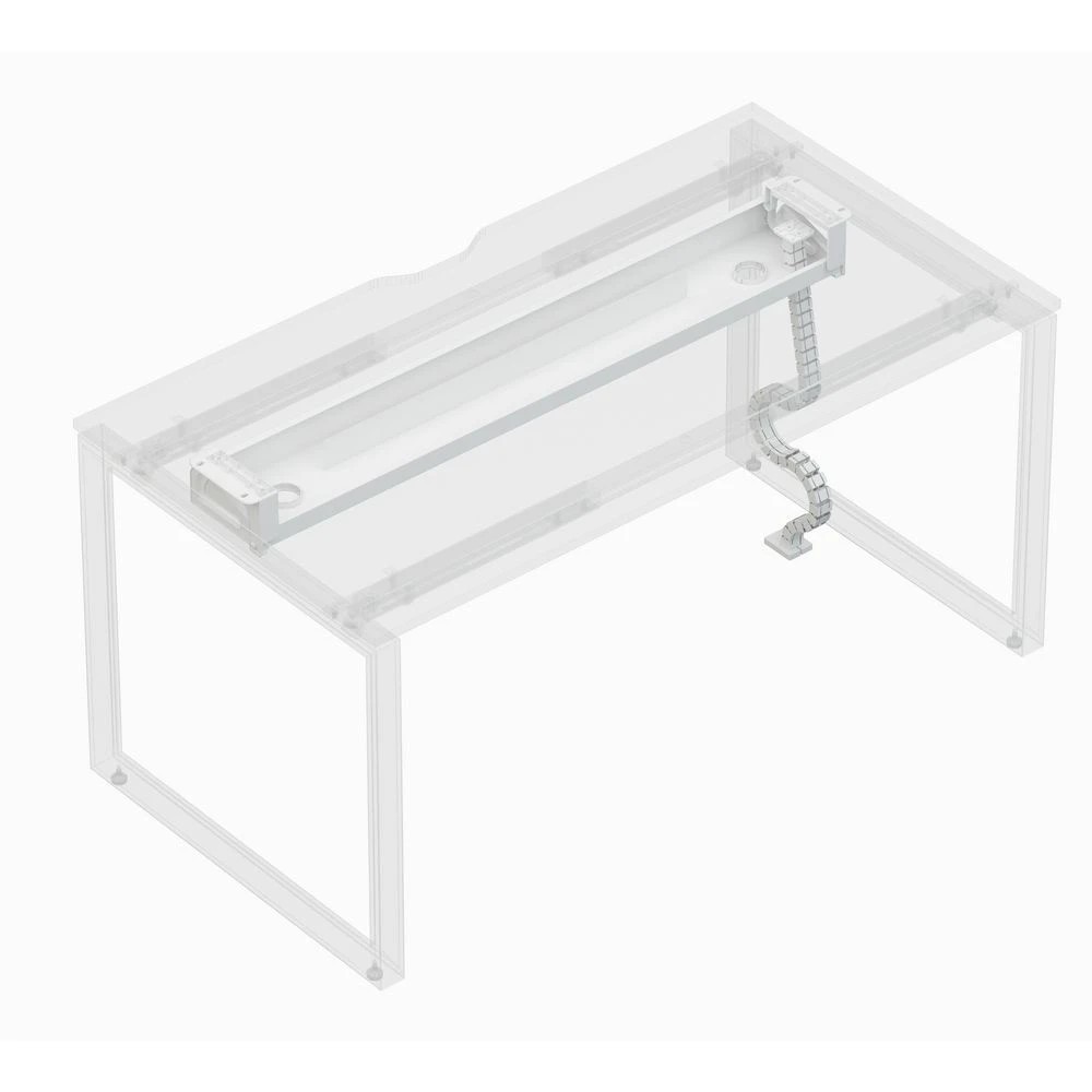 2 Stilford Professional Desk Fixed Cable Tray Office Furnishing Accessories Parts, 2 of 3