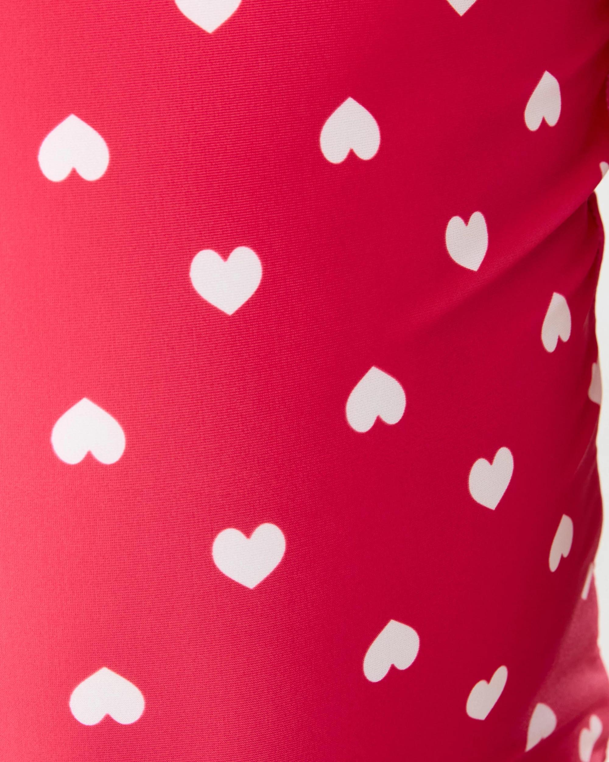 4 One Piece Swimsuit Red Hearts, 4 of 5