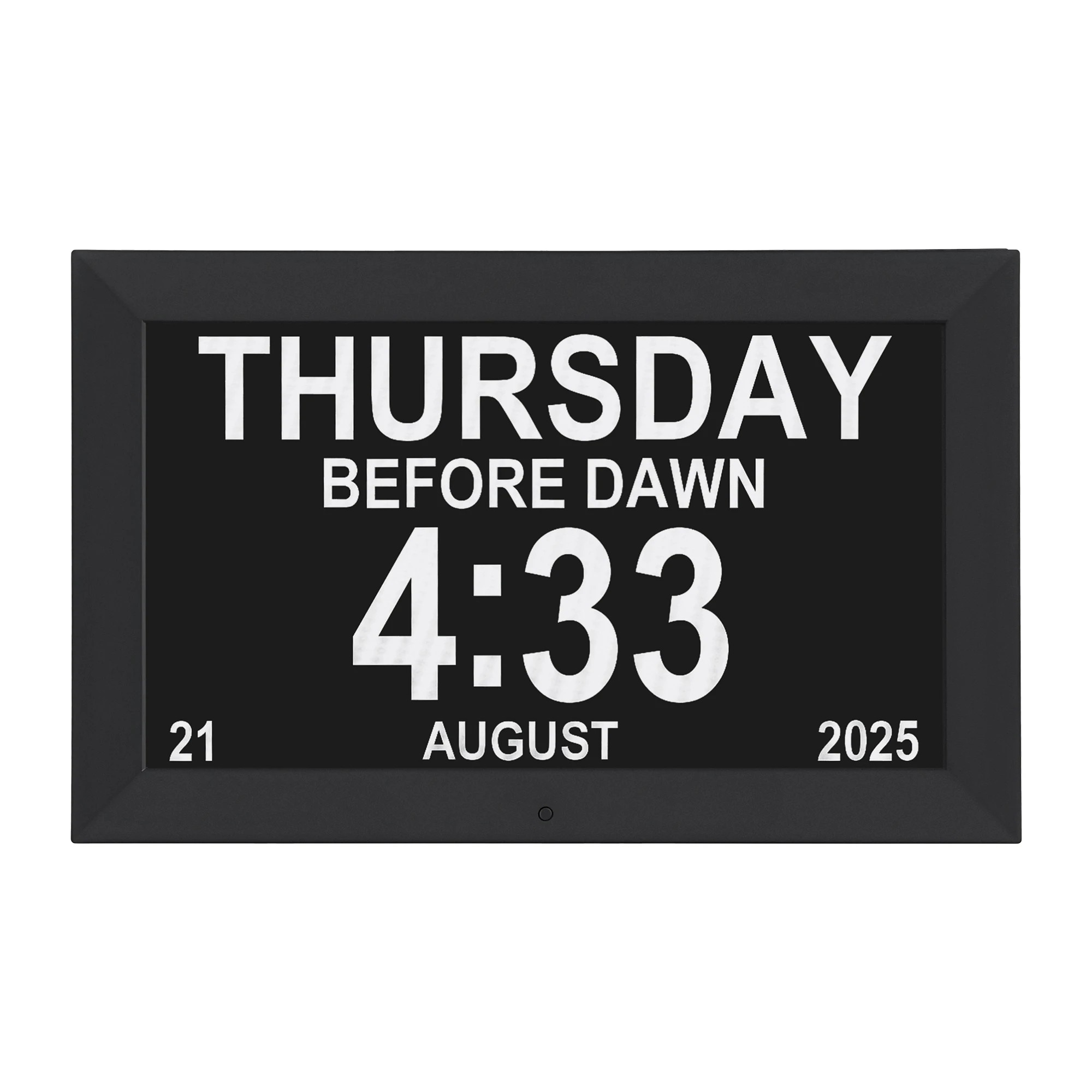 3 Artiss 10" Digital Day Clock Alarm Calendar Dementia Date Week Desk Clocks - Black, 3 of 9
