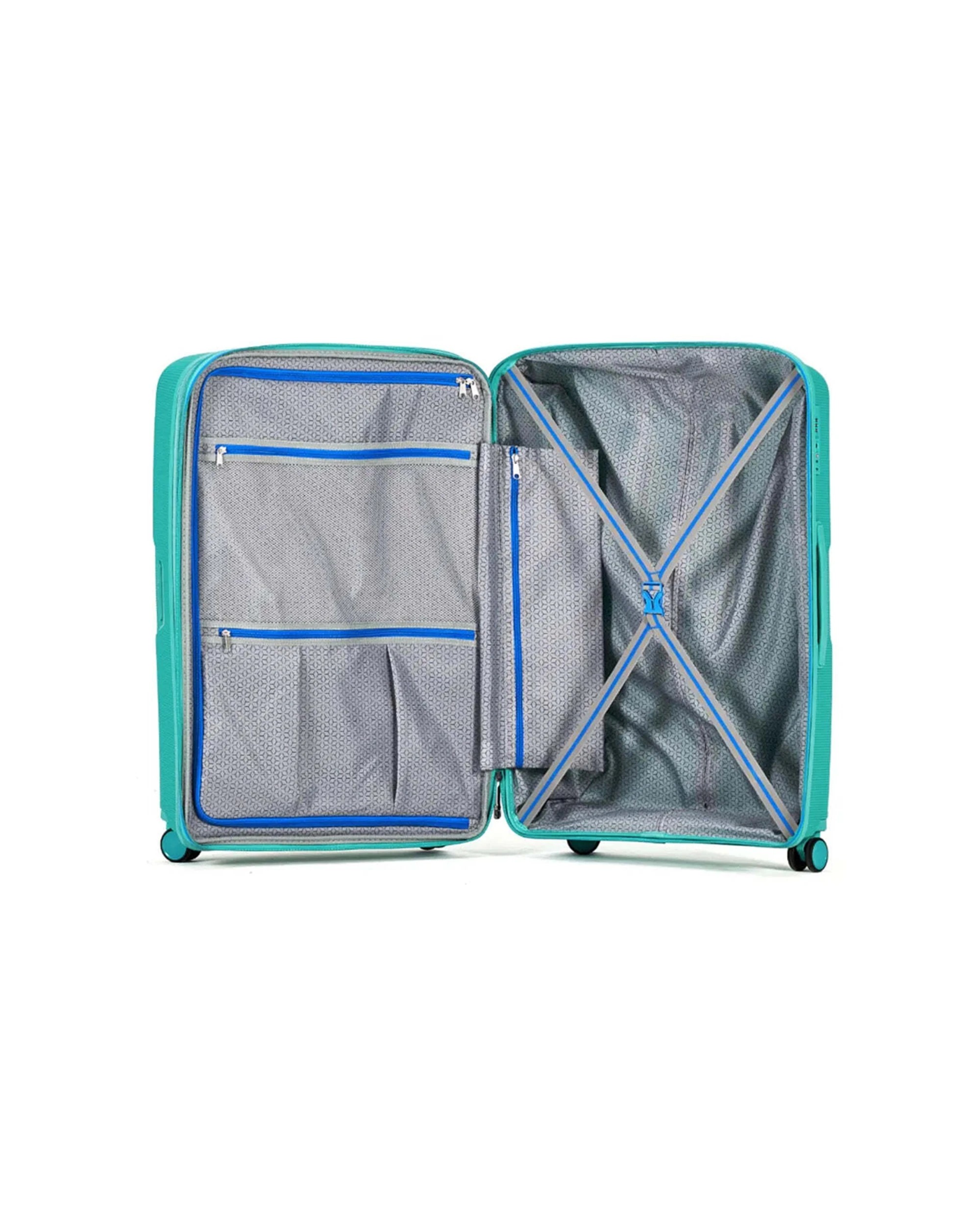 2 Tosca Bel-Air 76 cm Hardside Expandable Suitcase Travel Luggage Teal - Blue, 2 of 4