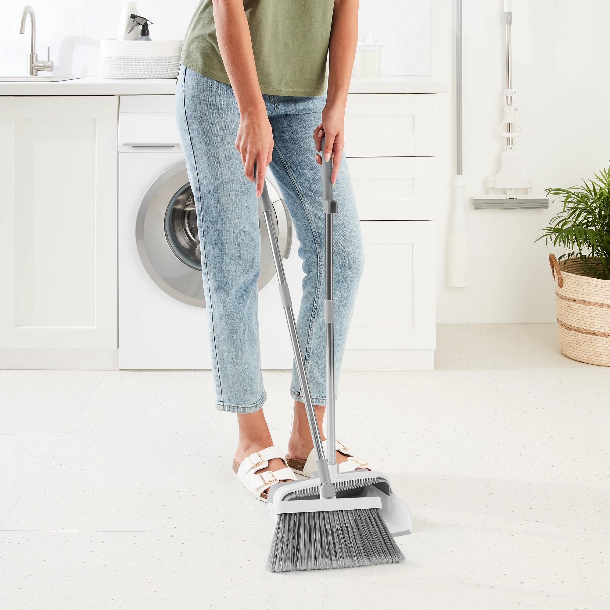 1 Long Handheld Dustpan and Brush, 1 of 8
