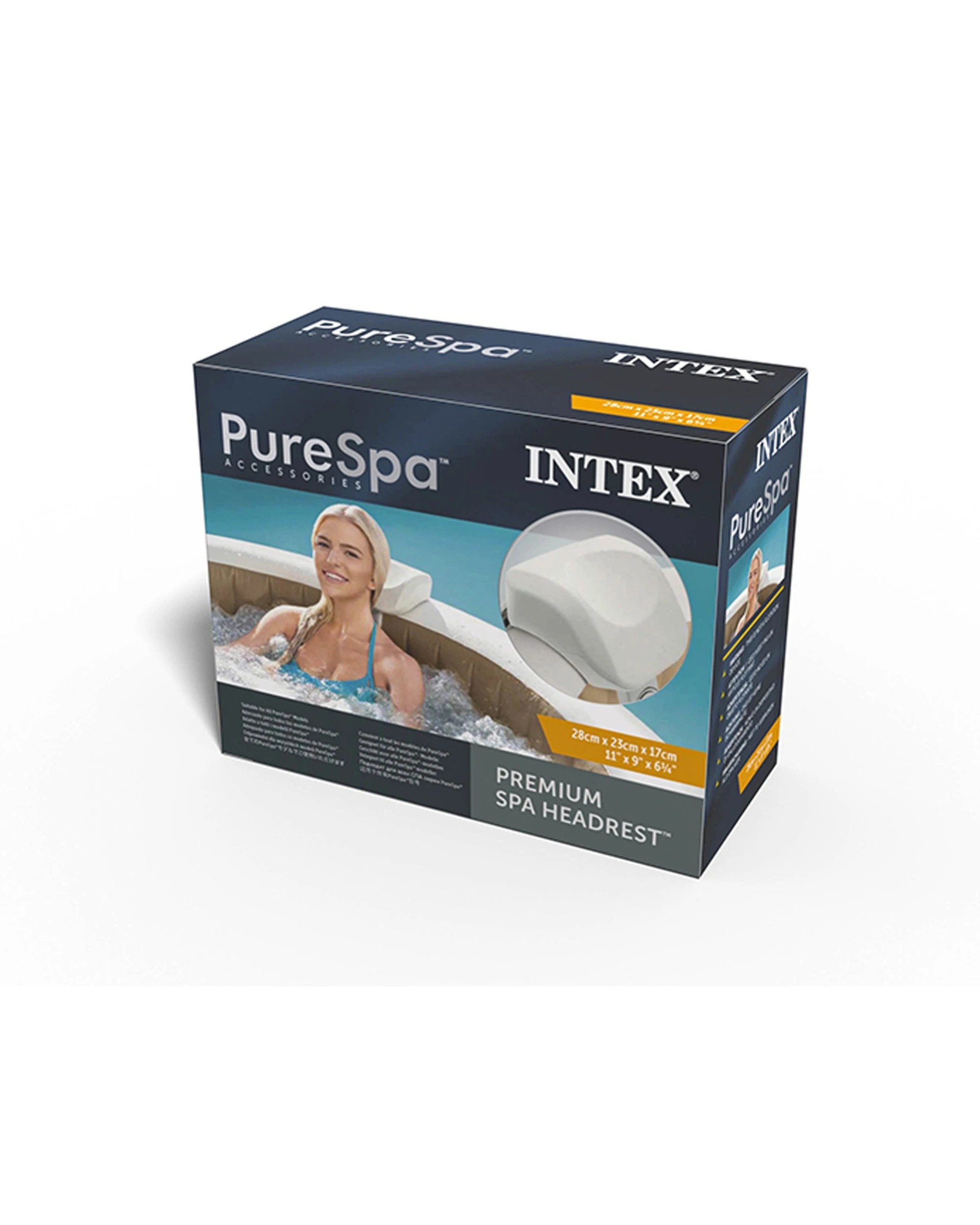 1 Intex Premium Foam Headrest For PureSpa Hot Tub - White, 1 of 4