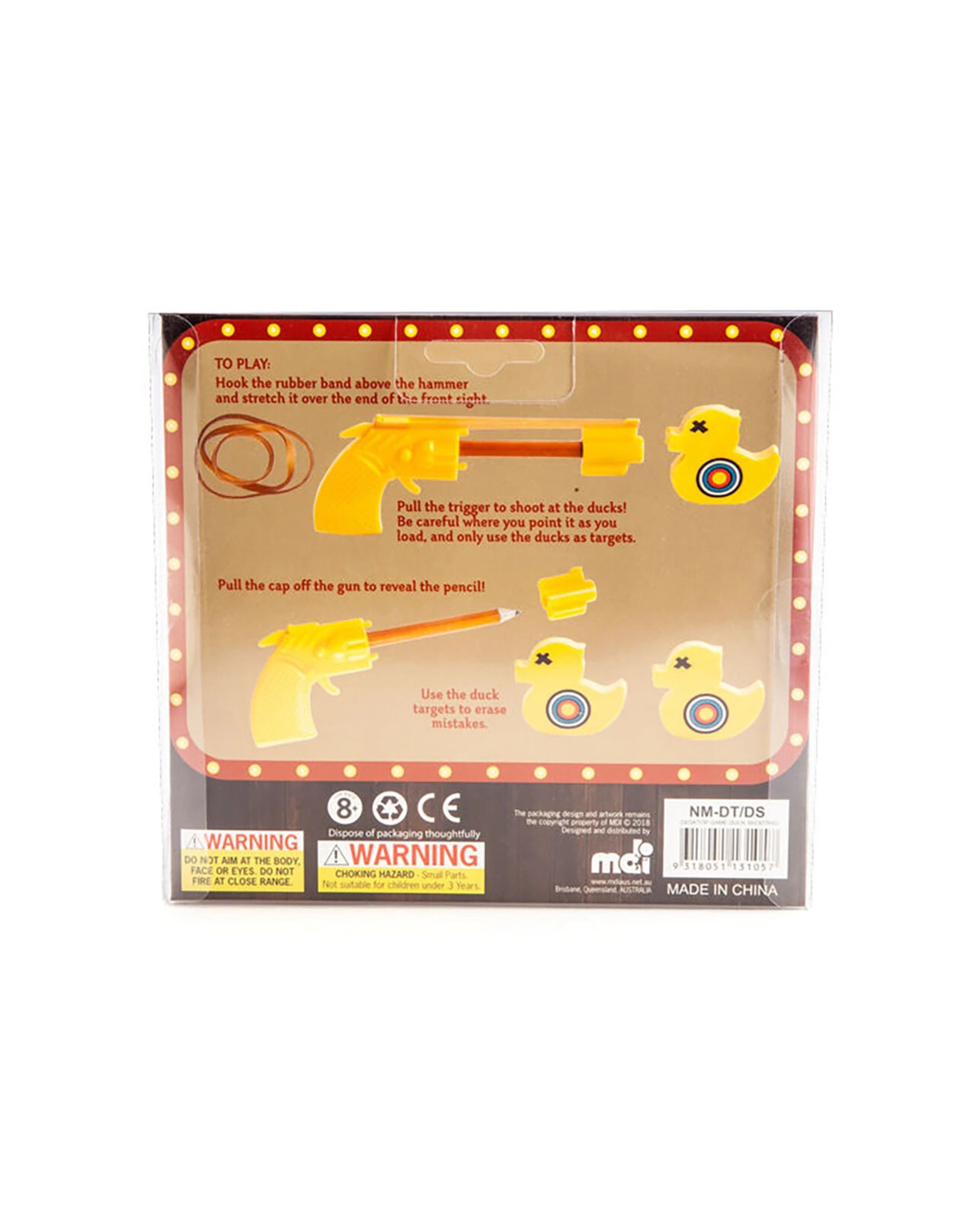 6 MDI Desktop Game Duck Shooting Set Family Toy 8y+ - Yellow, 6 of 6