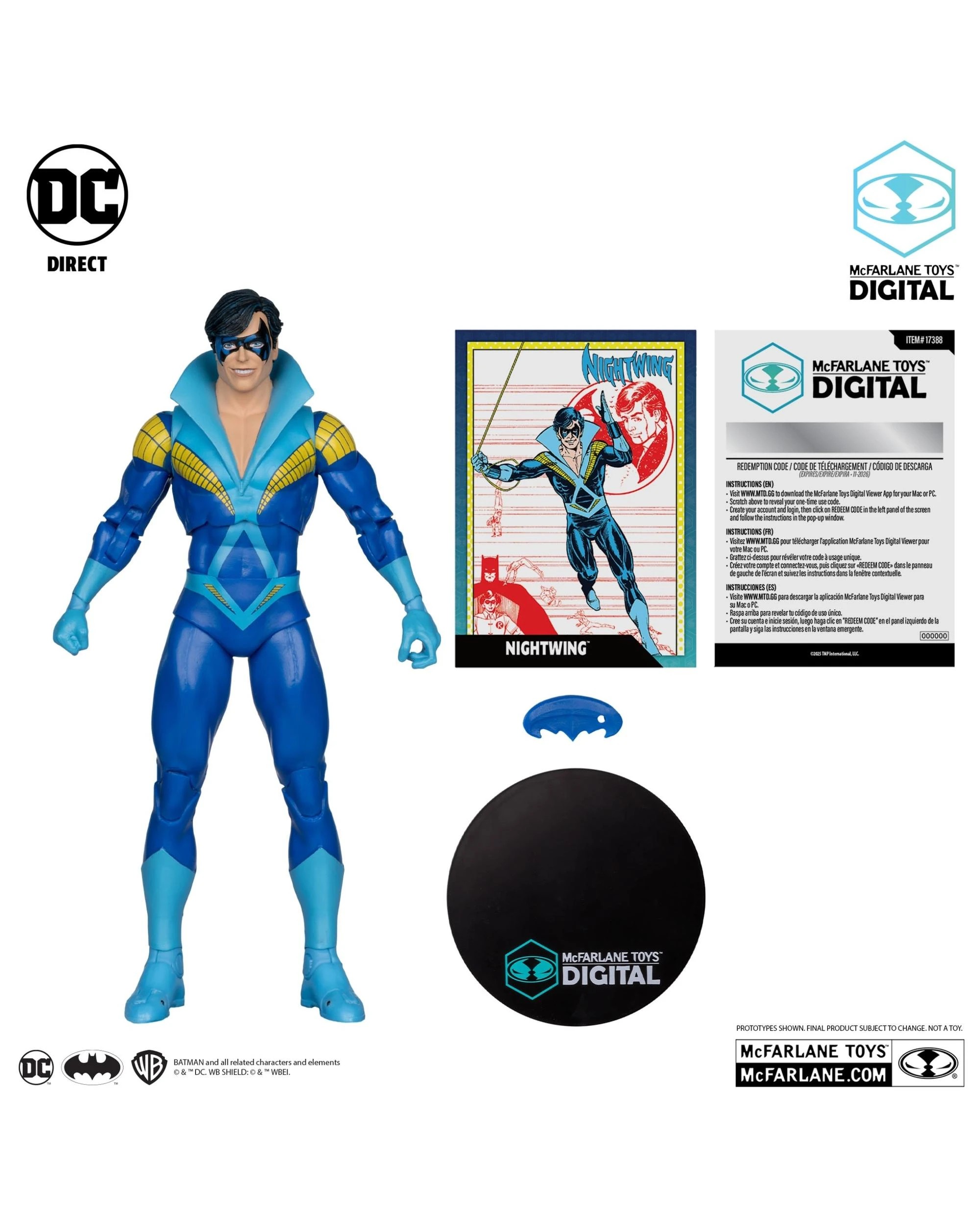 2 McFarlane Digital DC Direct Nightwing Silver Age 7 inch Figure, 2 of 9