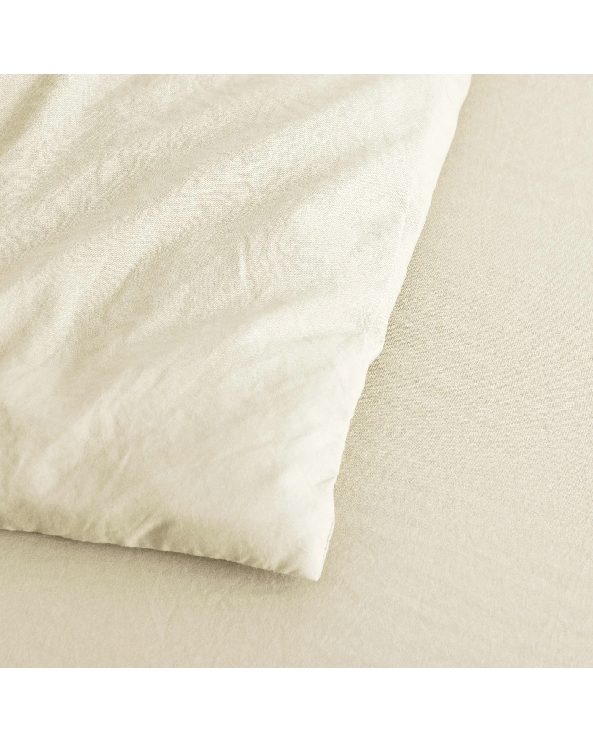 3 Dreamaker Superfine Washed Microfibre Quilt Cover Set - King Single Bed - Natural, 3 of 7